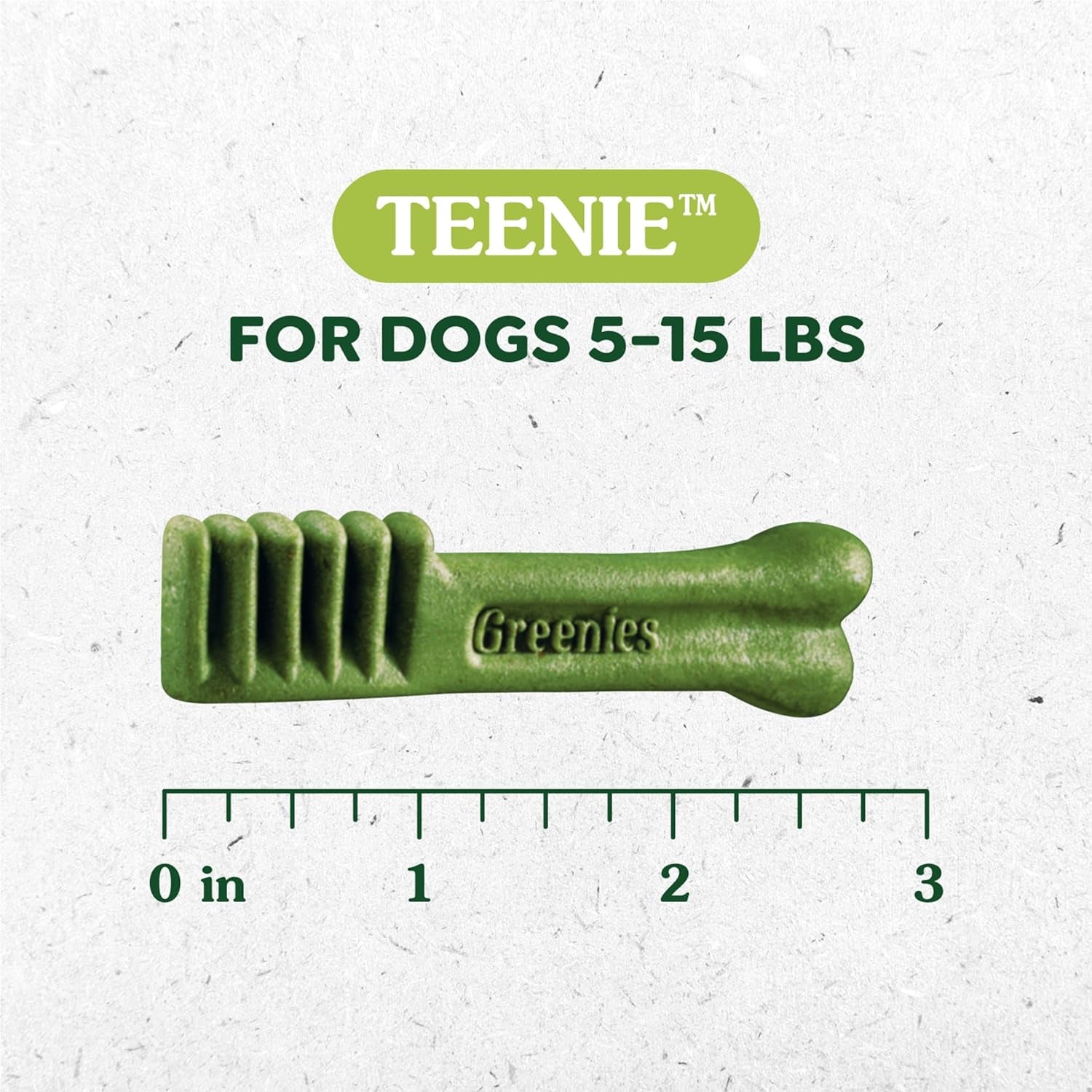 Teenie Dental Dog Treats, Blueberry Flavor, 12 Oz. Pack (43 Treats)