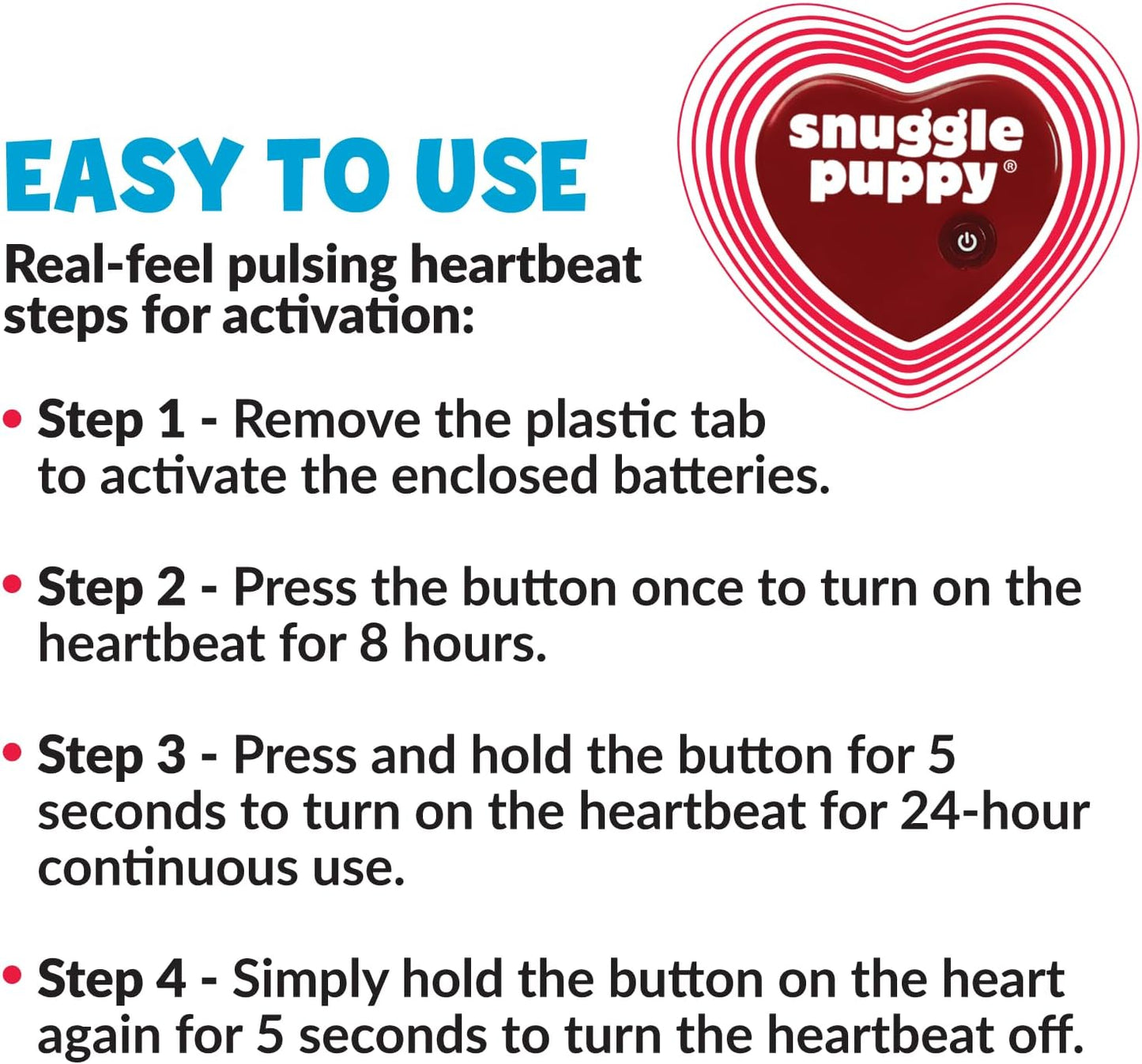 Original  Heartbeat Puppy Toy - Heartbeat Puppy for Dogs - Pet Anxiety Relief and Calming Aid - Comfort Dog Toy - Behavioral Training and Sleep Aid Cuddle Buddy - Crate Training Essential