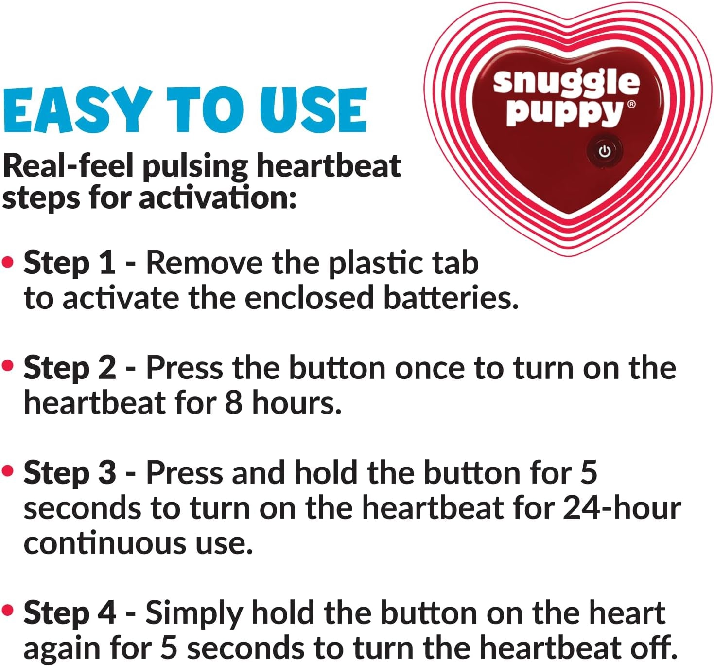 Original  Heartbeat Puppy Toy - Heartbeat Puppy for Dogs - Pet Anxiety Relief and Calming Aid - Comfort Dog Toy - Behavioral Training and Sleep Aid Cuddle Buddy - Crate Training Essential