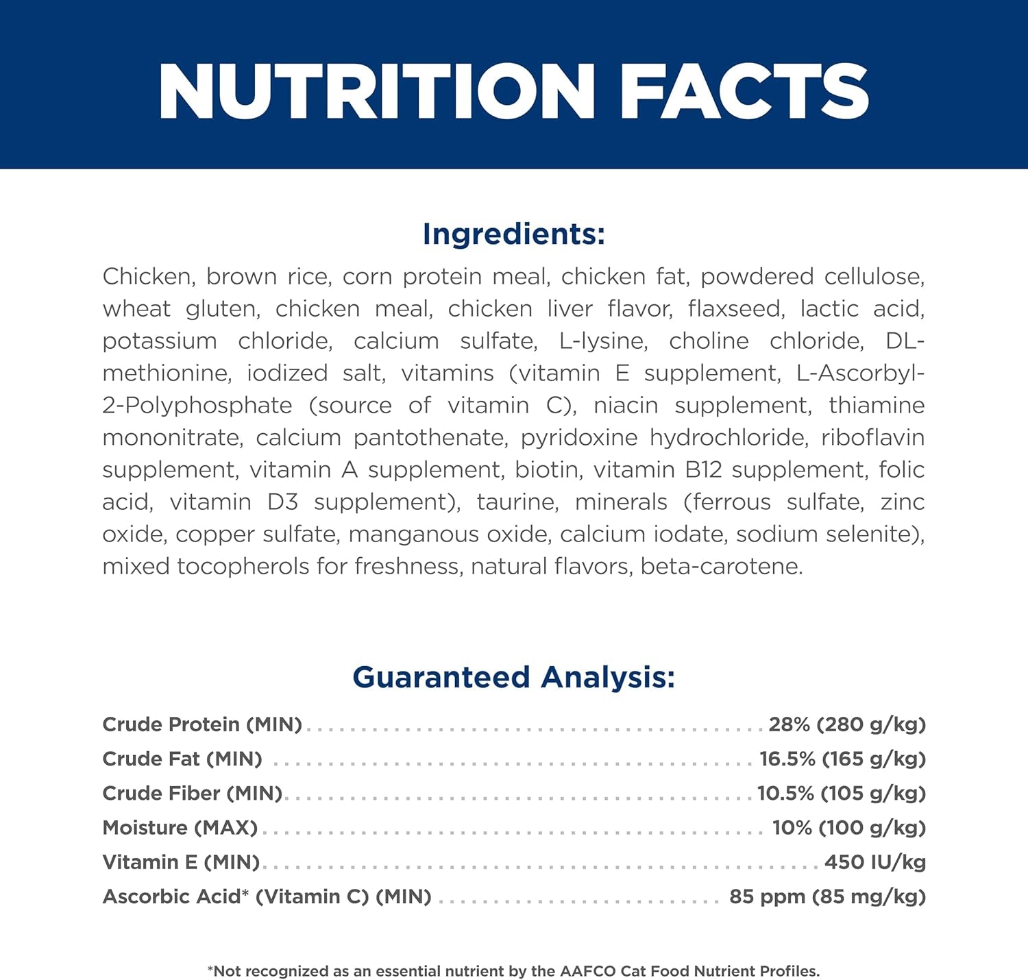 Oral Care, Adult 1-6, Plaque & Tartar Buildup Support, Dry Cat Food, Chicken Recipe, 3.5 Lb Bag