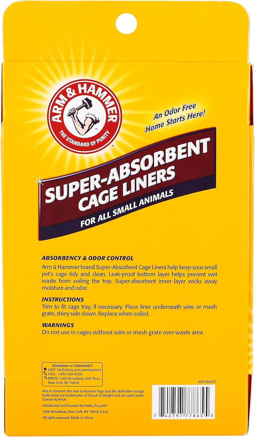 for Pets Super Absorbent Cage Liners for Guinea Pigs, Hamsters, Rabbits & All Small Animals Best Cage Liners for Small Animals (Pack of 3, 21 Count Toal)