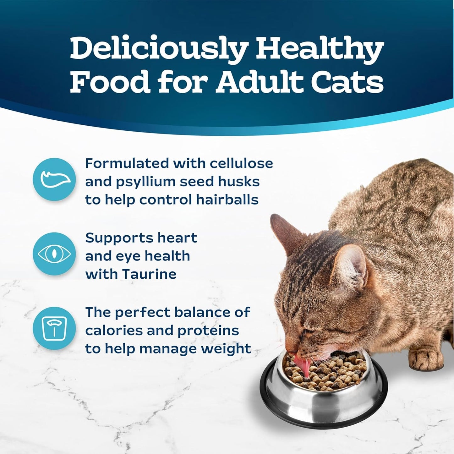 Tastefuls Natural Food for Adult Cats, Weight Control, 15-Lb. Bag