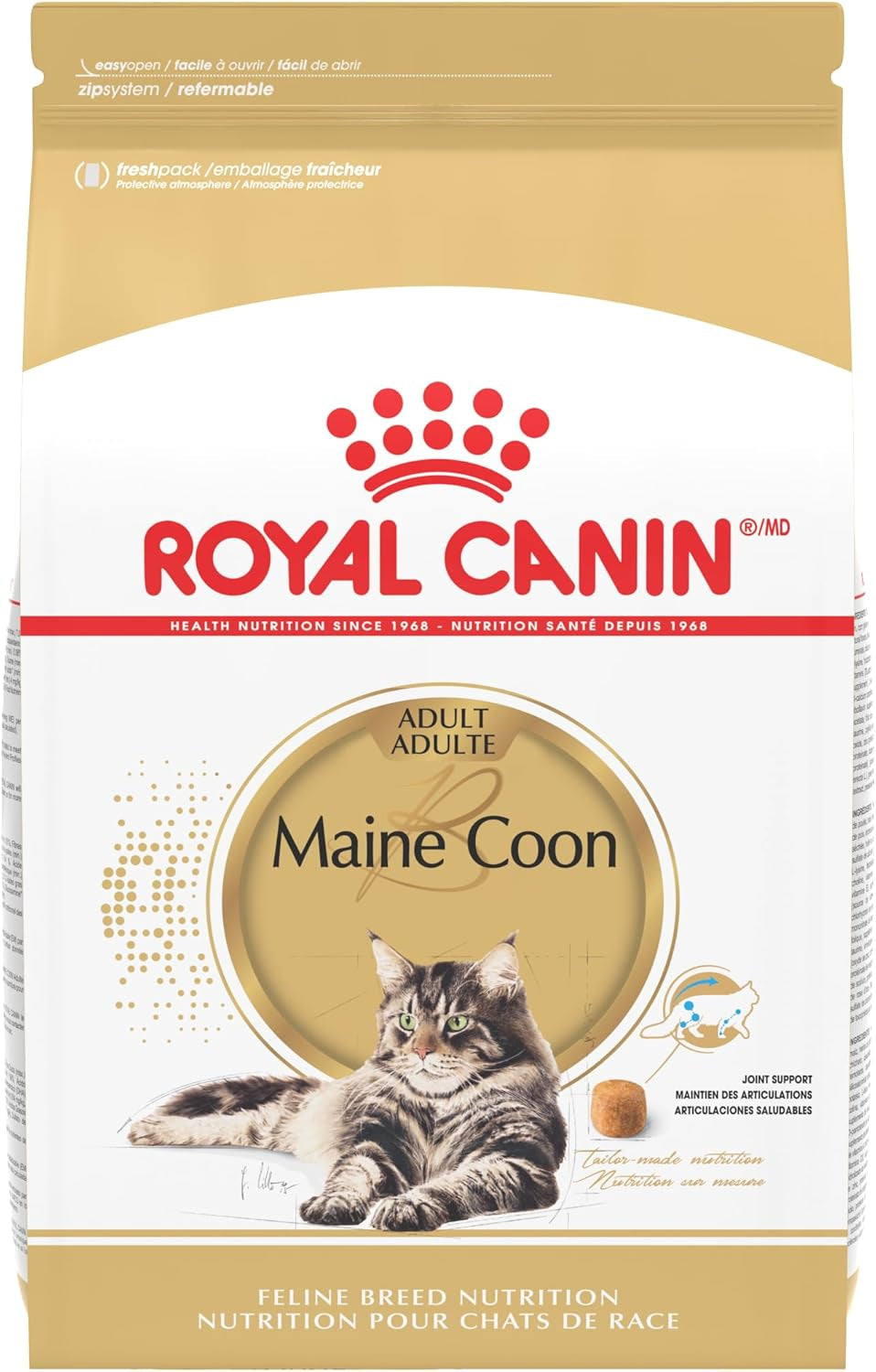 Feline Breed Nutrition Maine Coon Adult Dry Cat Food, 6 Lb Bag