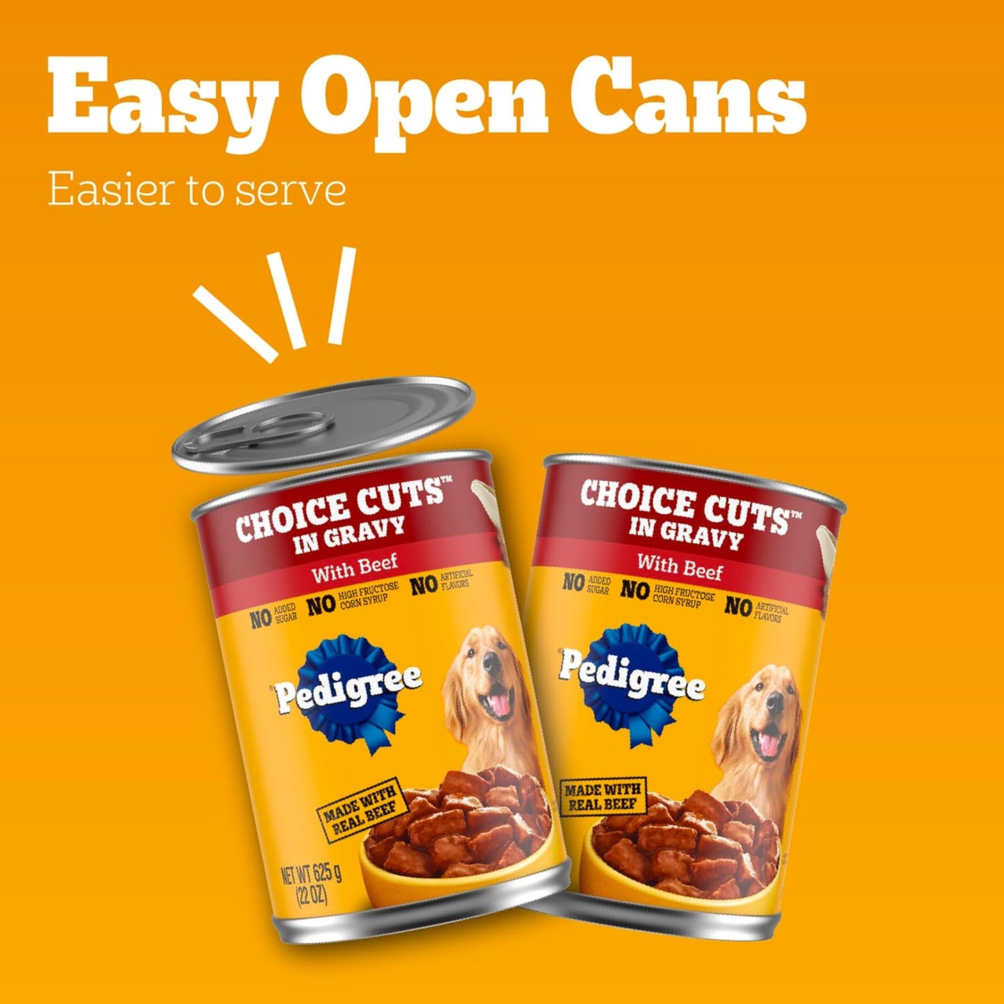 Choice Cuts in Gravy Adult Canned Soft Wet Dog Food with Beef, 22 Oz. Cans (12 Count, Pack of 1)