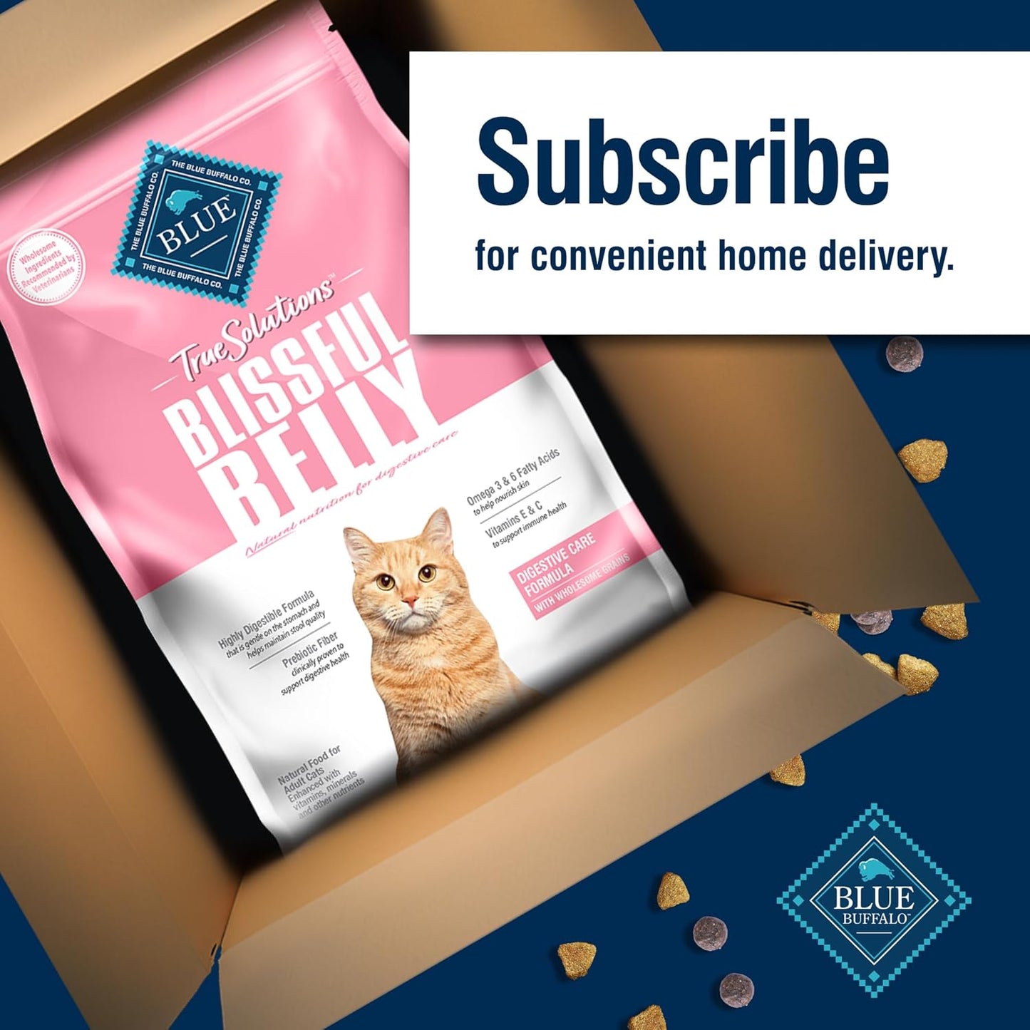 True Solutions Digestive Care Natural Dry Cat Food for Adult Cats, Chicken, 3.5-Lb. Bag