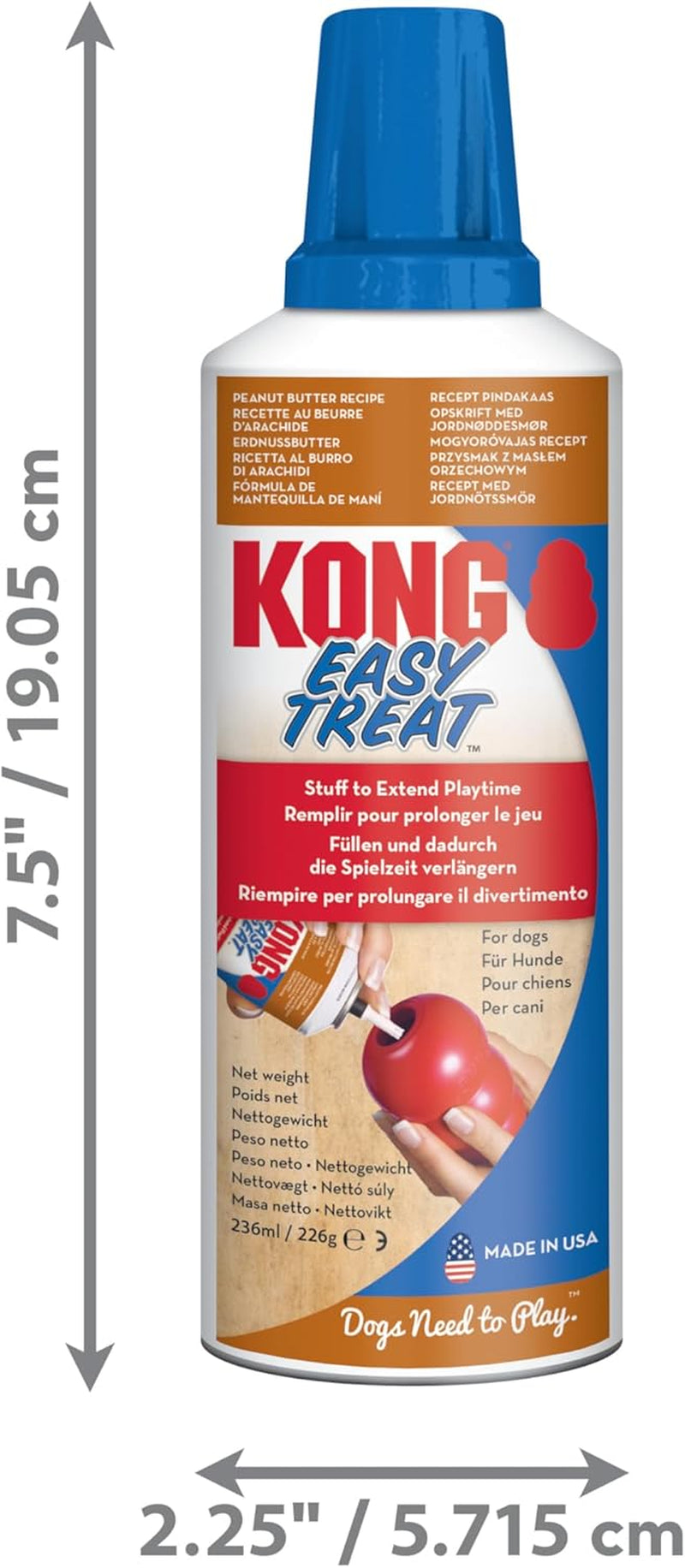 - Easy Treat - Dog Treat Paste - Peanut Butter - 8 Ounce