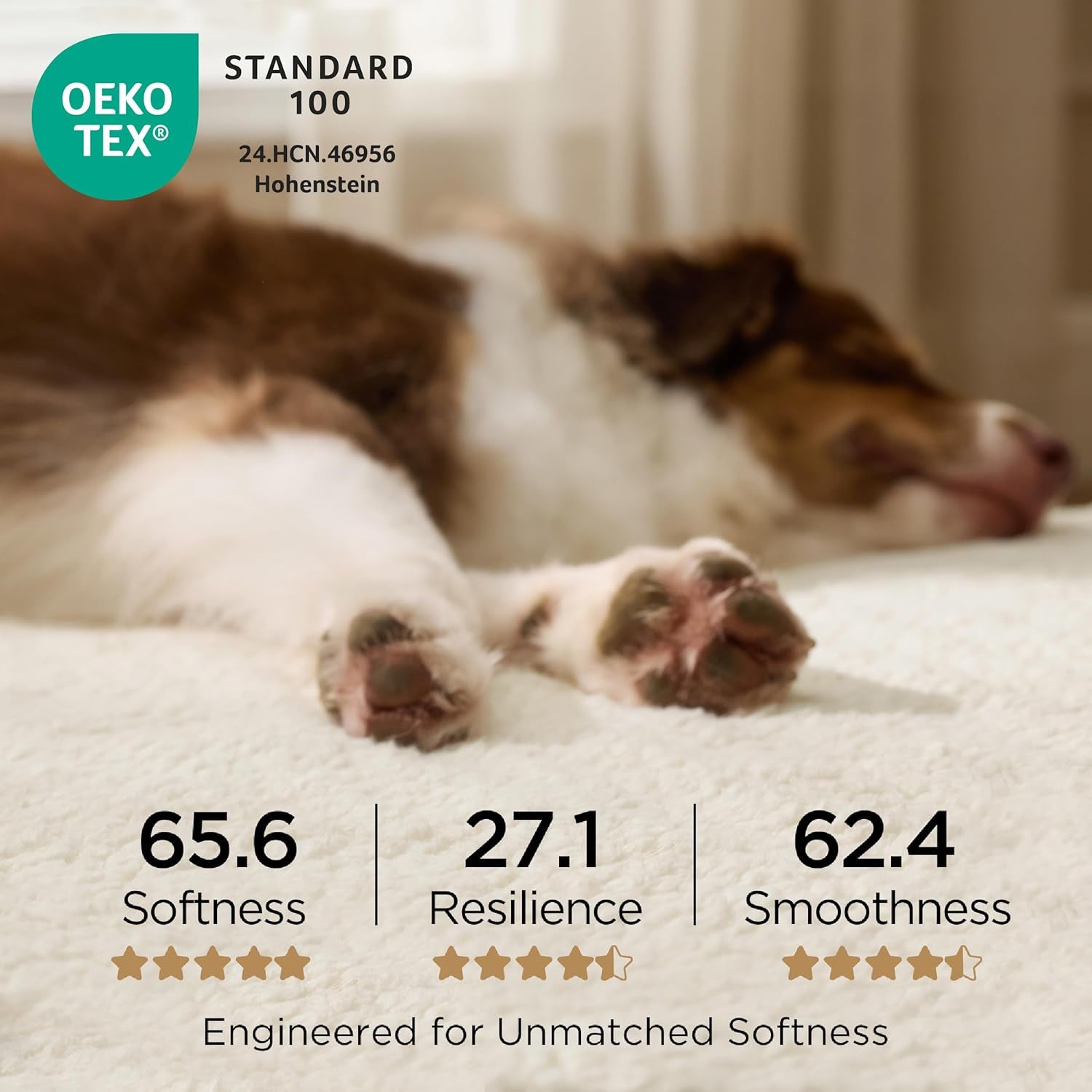 Dog Beds Large Sized Dog - Comfy Flat Pet Beds with Removable Washable Cover, Orthopedic Egg Crate Foam Puppy Mat, Suitable for Pet up to 65 Lbs