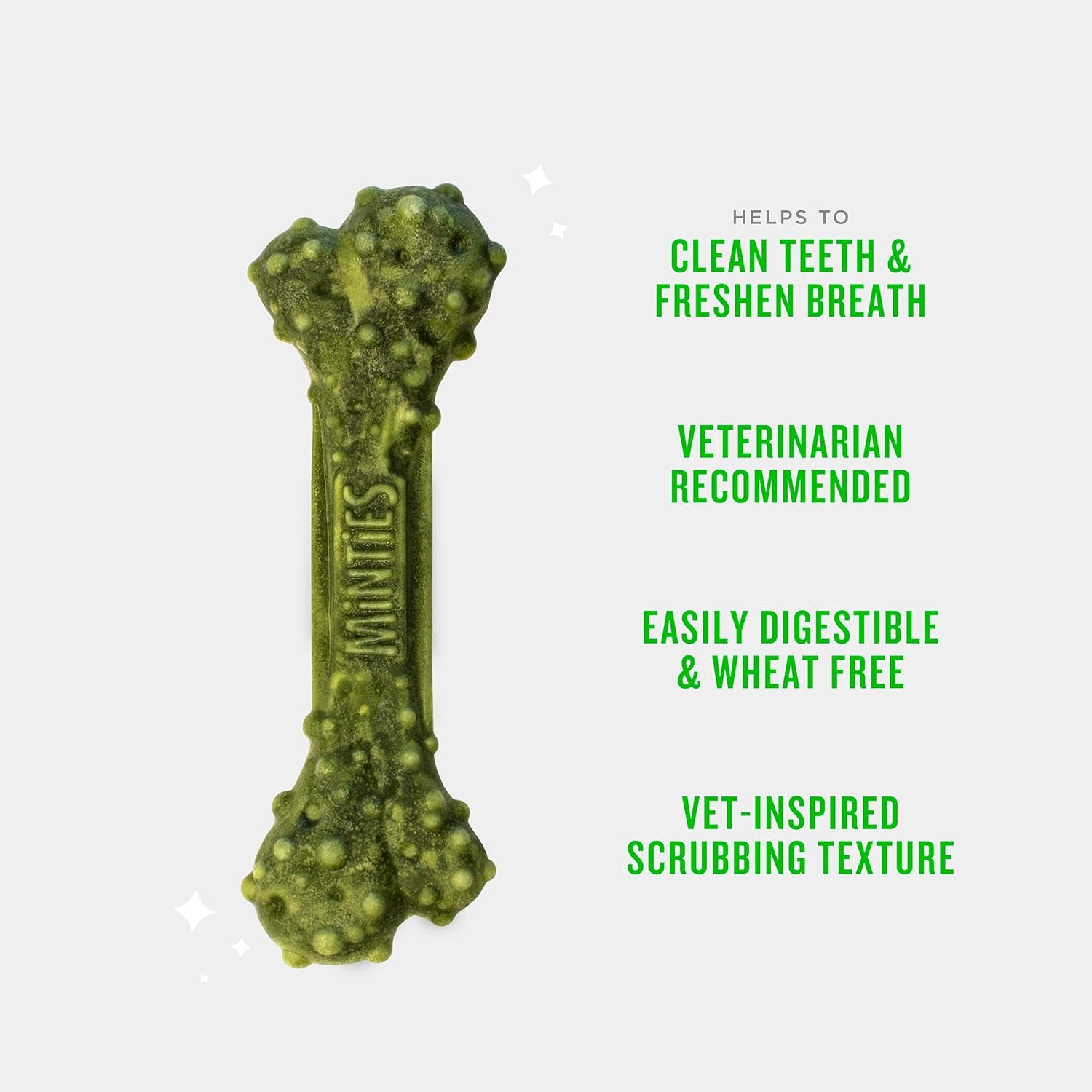 Dental Chews for Dogs, 120 Count, Vet-Recommended Mint-Flavored Treats for Tiny/Small Dogs 5-24 Lbs, Dental Bones Clean Teeth, Fight Bad Breath, and Removes Plaque and Tartar