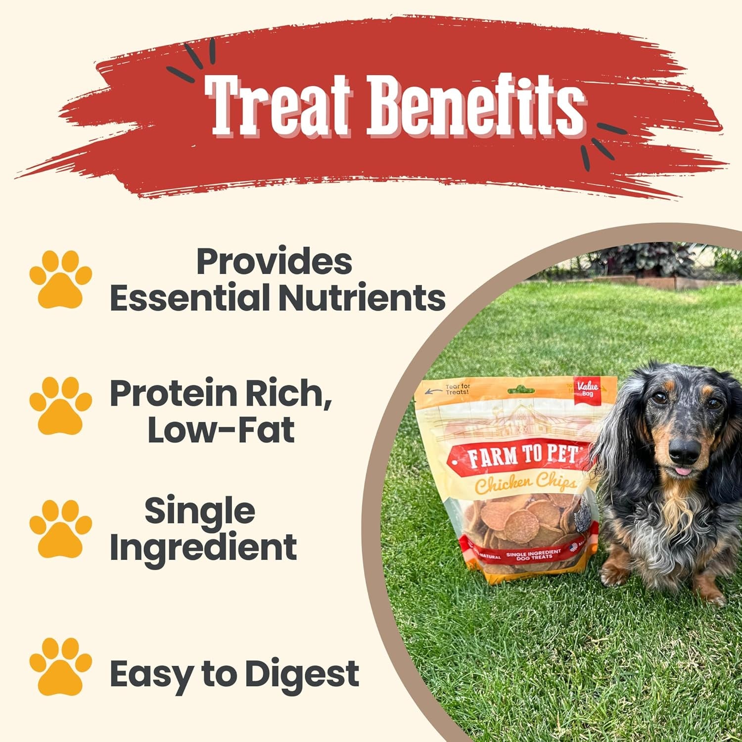 - Dog Training Treats - Chicken Chips, Single Ingredient - 12 Oz, Lean, All Natural, Healthy Dog Treats for Small, Medium, Large Breeds, & Puppies, Made in USA