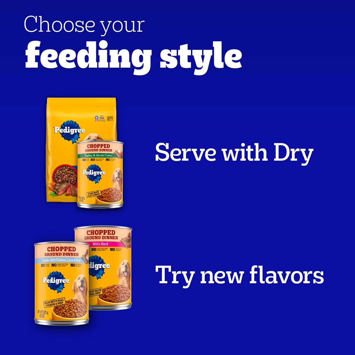 Chopped Ground Dinner Adult Canned Soft Wet Dog Food Chicken Flavor, 22 Oz. Cans (12 Count, Pack of 1)