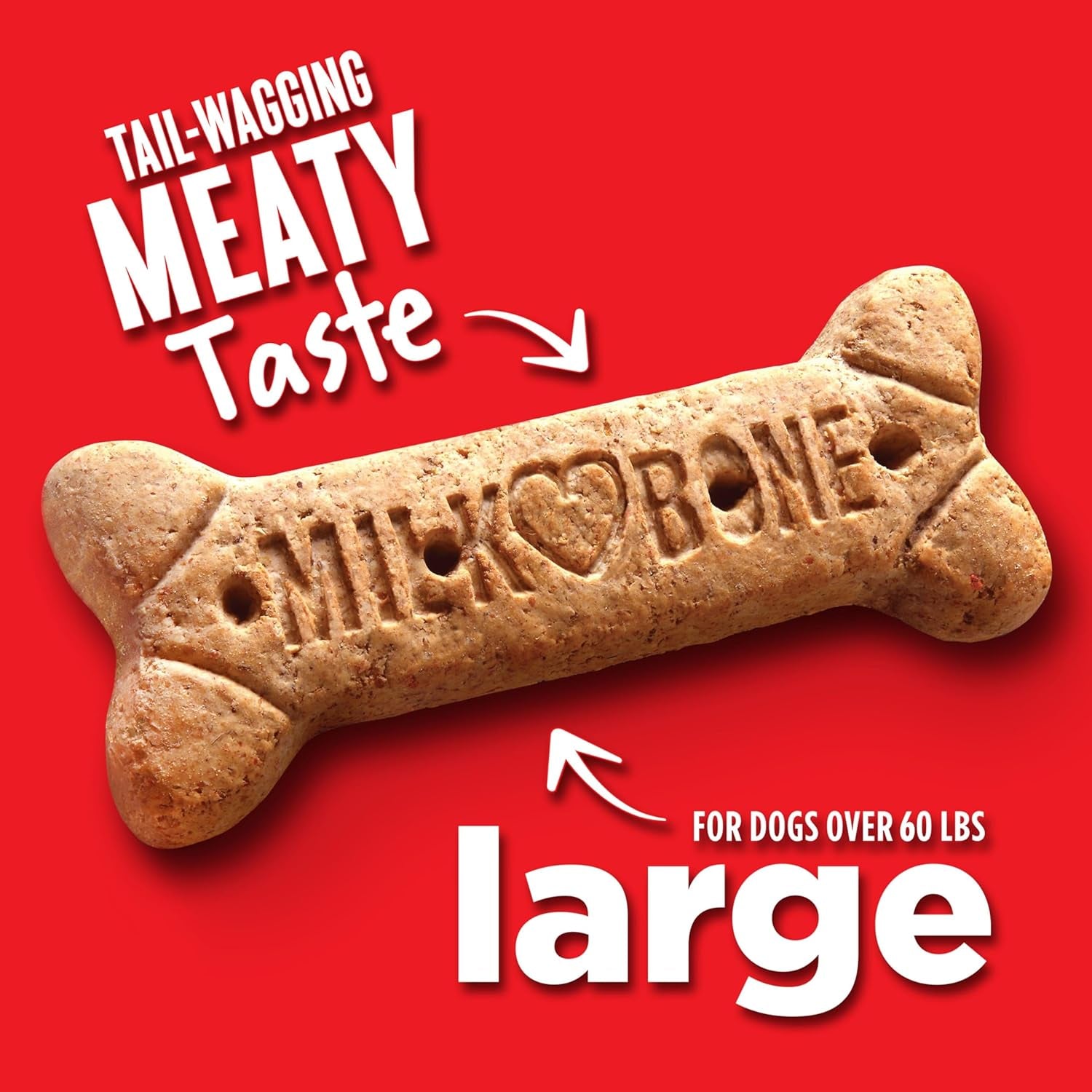 Original Dog Treats for Large Dogs, 24 Ounce, Crunchy Biscuit Helps Clean Teeth