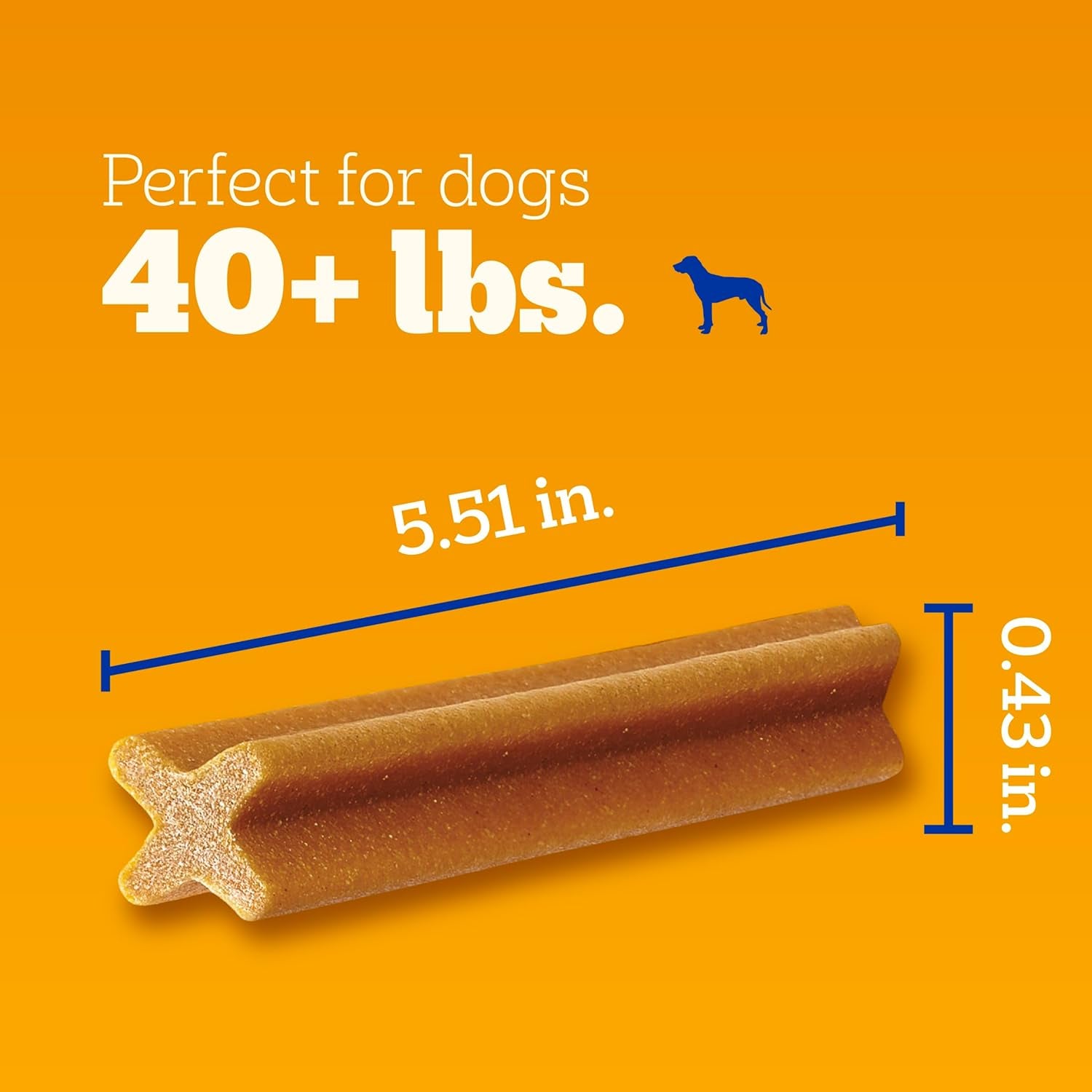 Dentastix Large Breed Dog Treats, Original Flavor, 2.08 Lb. Bag (40 Treats)