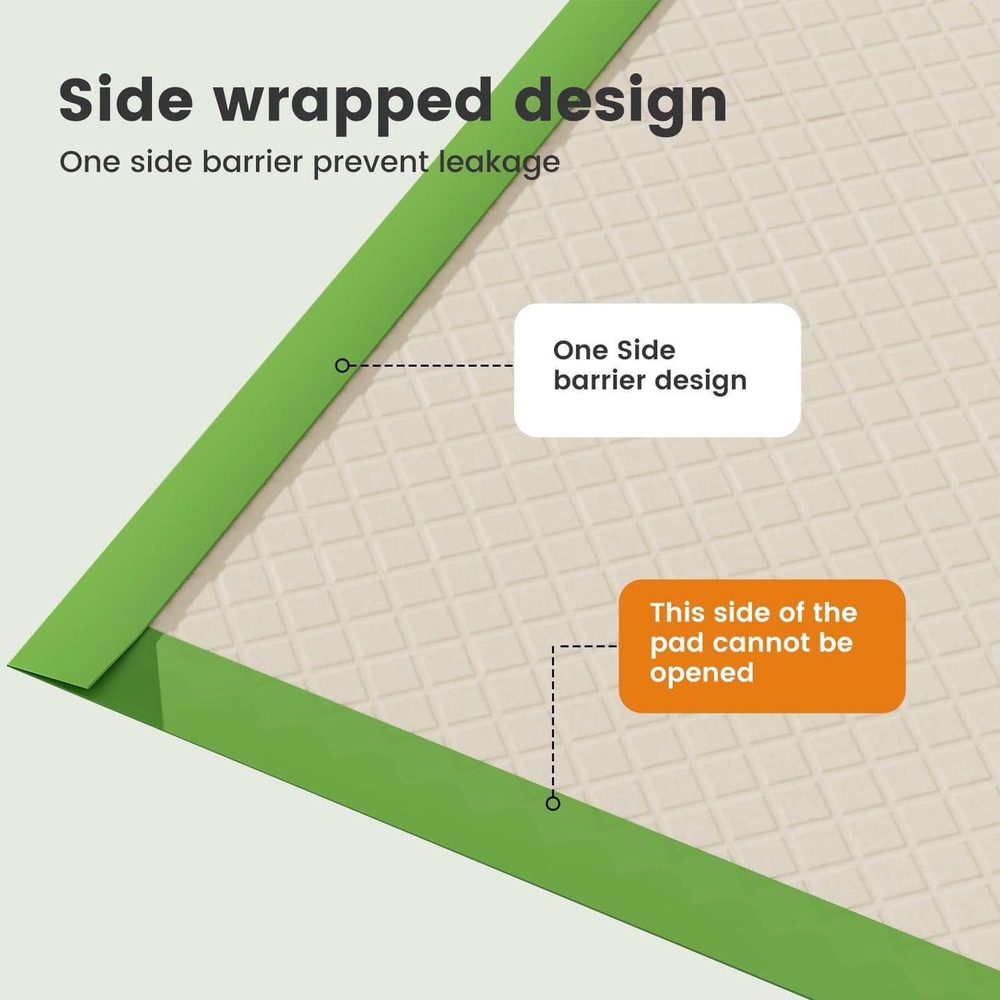 Dog Pee Pads Extra Large 28"X34", XL Thicker ECO Green Disposable Xlarge Puppy Training Pads Super Absorbent Full Edge-Wrapping Pad for Dogs, Puppies, Doggie, Cats, Rabbits-(30 Count)