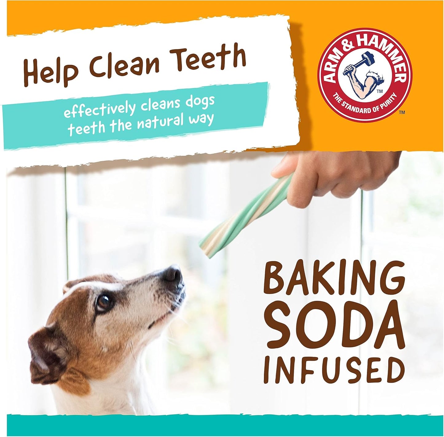 for Pets Smoothies Dental Treats for Dogs with Baking Soda and Calcium, Treat Chews Help Fight Bad Breath, Plaque & Tartar without Brushing, Mint, 57 Pcs (Packaging May Vary)