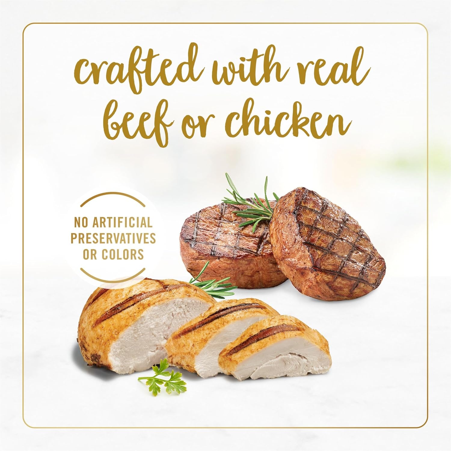 Purina  Chicken and Beef Classic Pate Collection Grain Free Wet Cat Food Variety Pack - (Pack of 24) 3 Oz. Pull-Top Cans