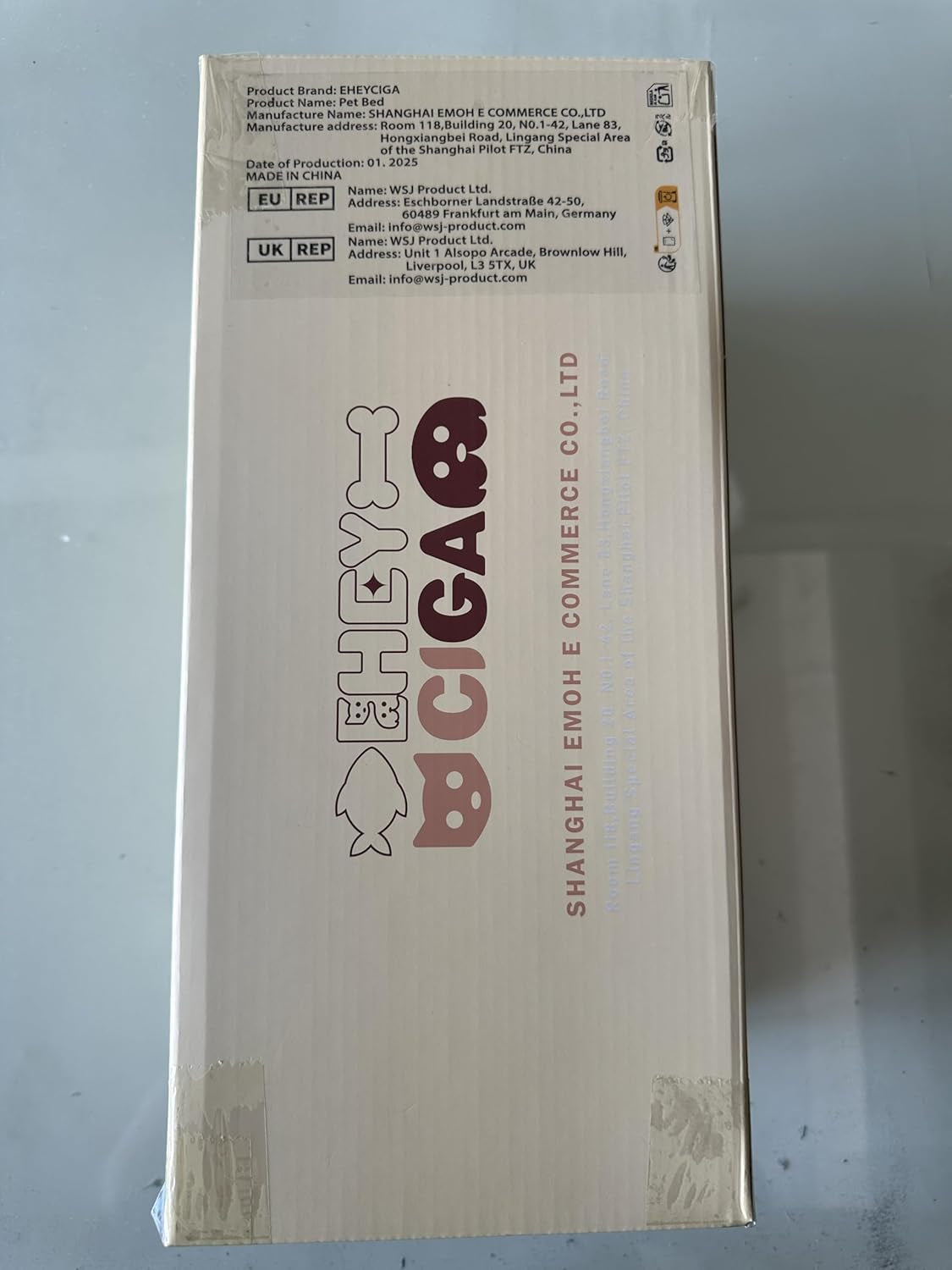 Orthopedic XL Dog Beds for Extra Large Dogs with Removable Washable Cover for Crate, Grey, 41X27