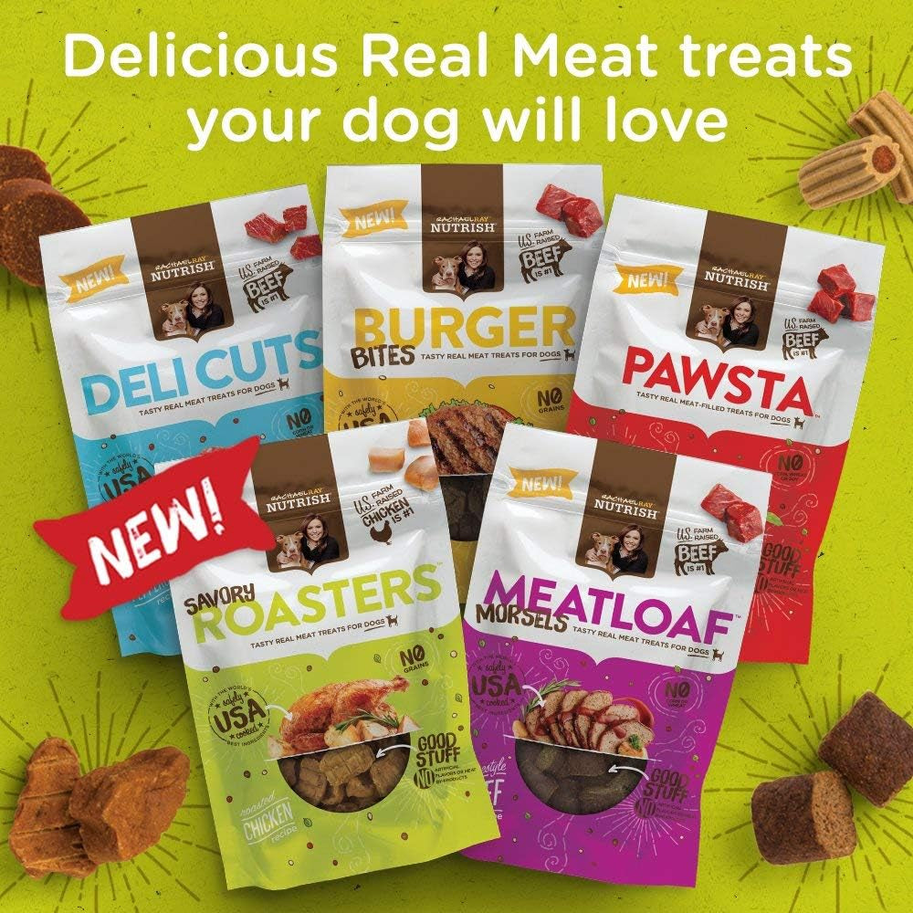 Rachael Ray  Burger Bites Dog Treats, Beef Recipe with Bison, 12 Oz. Pouch