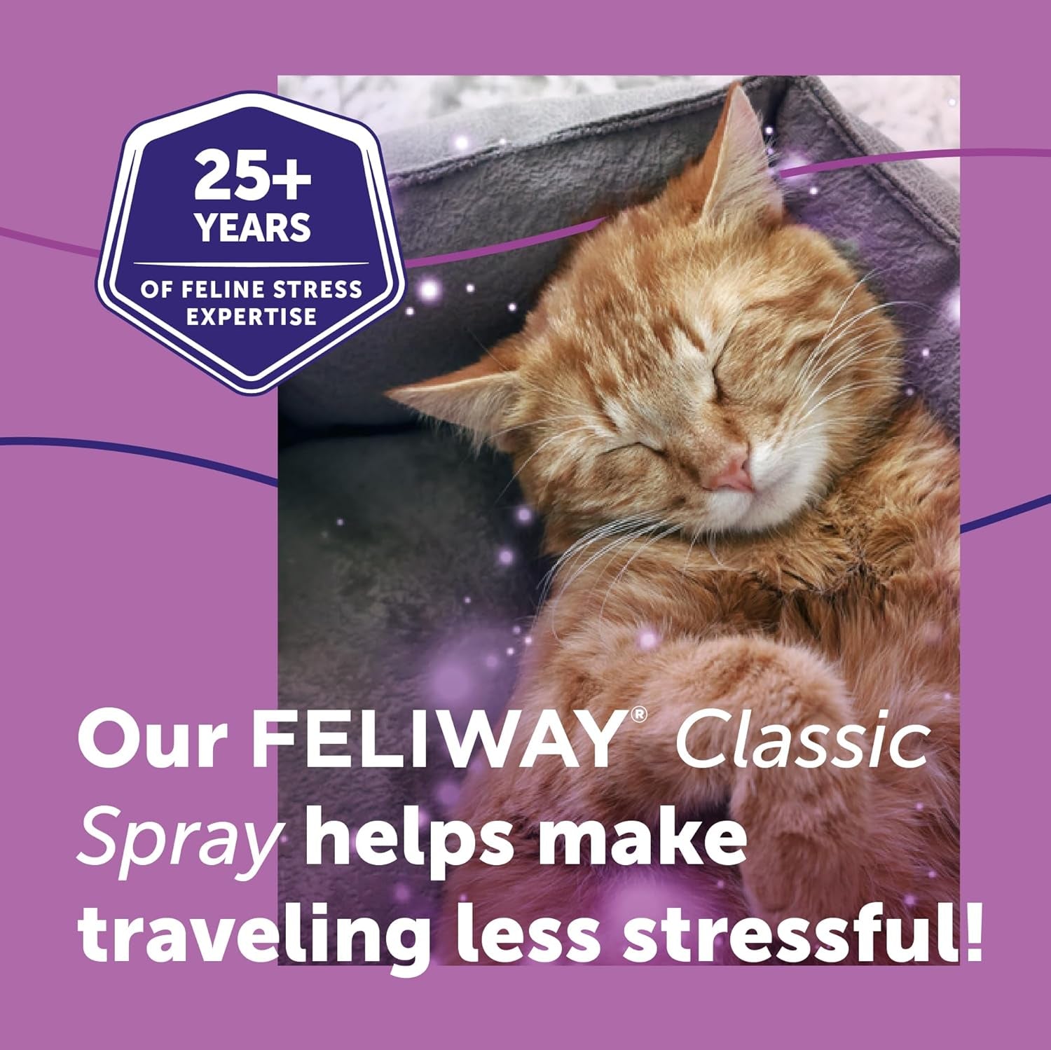 ® Classic Cat Calming Spray, 60Ml - Comforts Cats at Home and on the Go and Helps to Calm during Travel