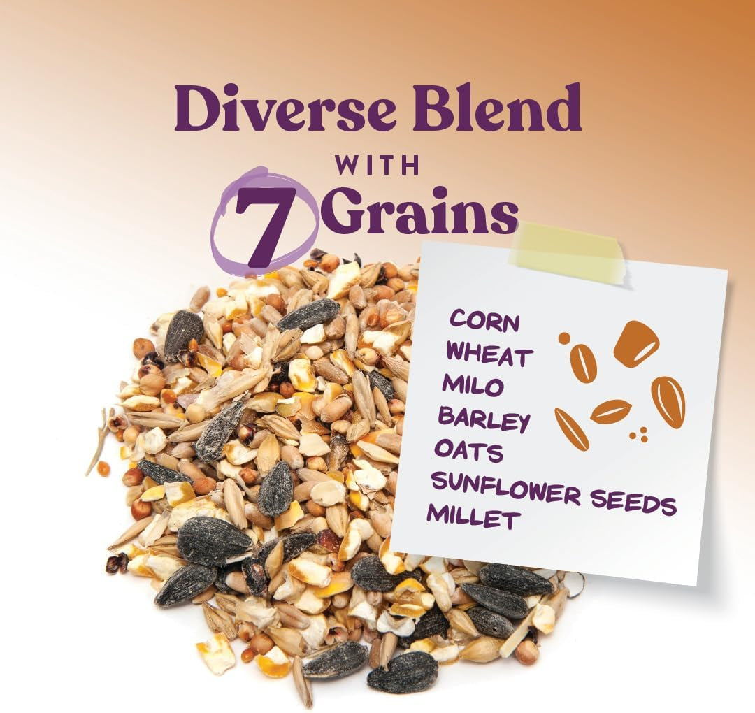 7-Grain Ultimate Chicken Scratch – Non-Gmo Scratch Grain Treat for Chickens, Hens and Other Birds – Natural Multigrain Blend for Poultry and Backyard Flocks – 10 Lb Bag