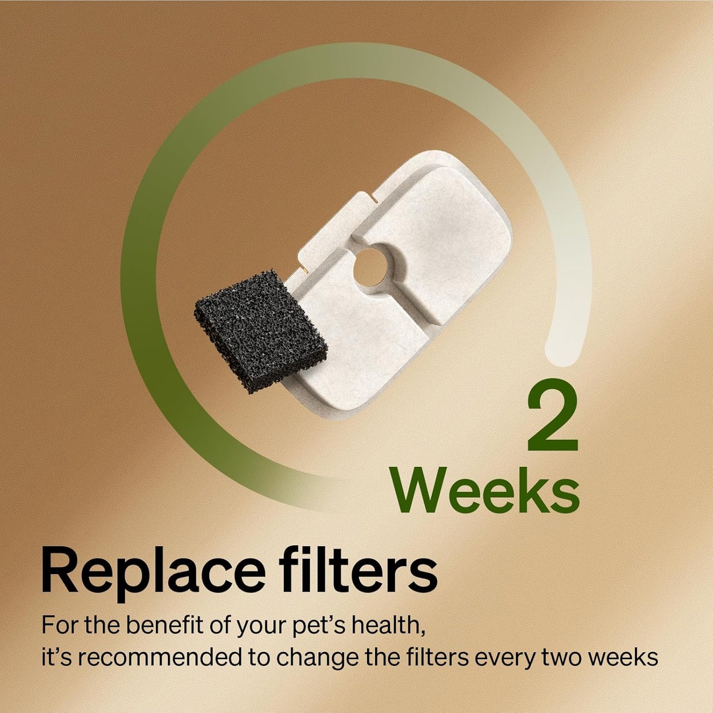 4 Packs Replacement Filters for Dockstream Cat Water Fountain PLWF105/PLWF115/PLWF005, 2 Months Set of Replacement Filters for Ultra Quiet Pet Water Fountain