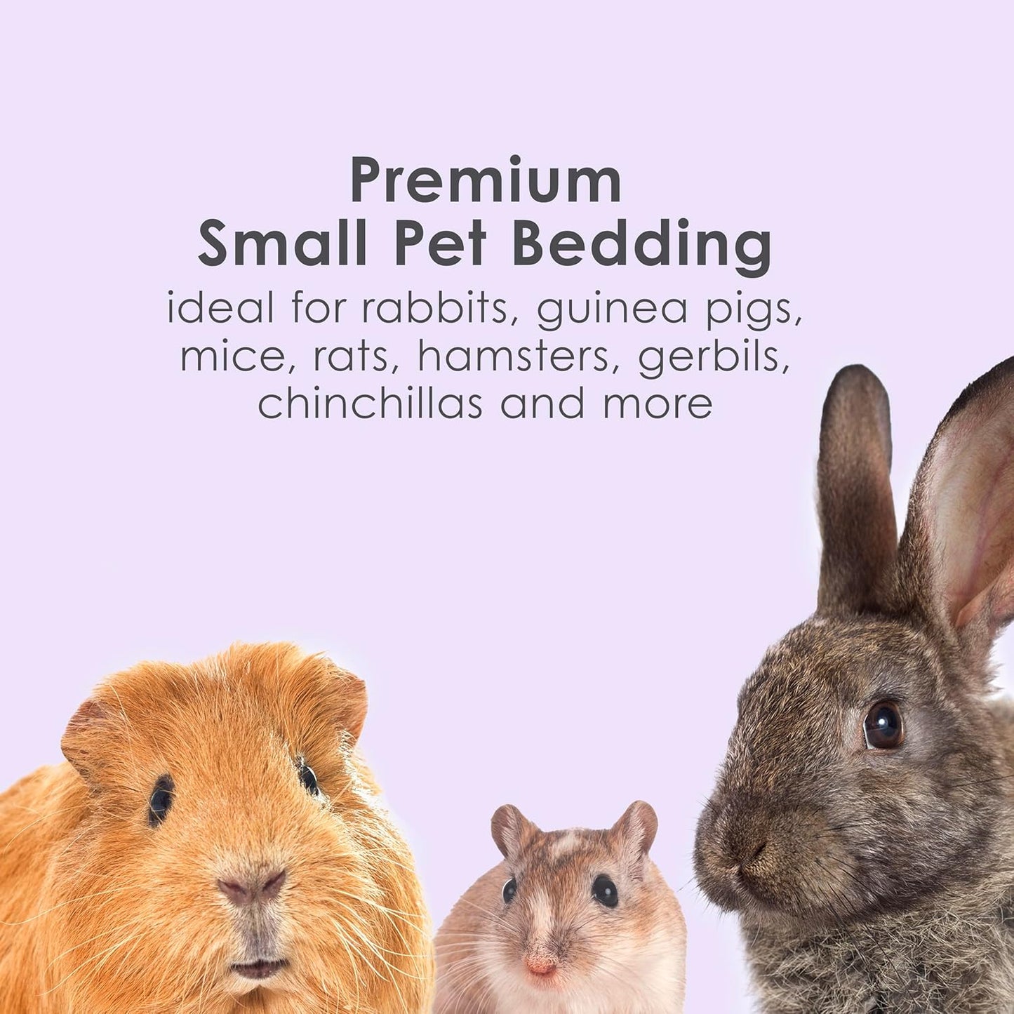 Clean & Cozy Lavender Bedding for Pet Guinea Pigs, Rabbits, Hamsters, Gerbils, and Chinchillas, 49.2 Liters
