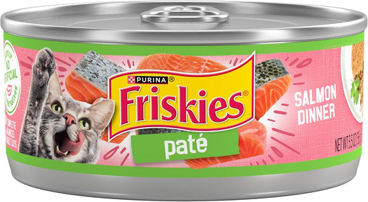 Purina  Wet Cat Food Pate, Pate Salmon Dinner - (Pack of 24) 5.5 Oz. Cans