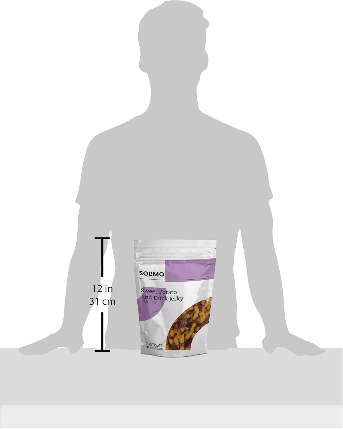 Amazon Brand -  Sweet Potato & Duck Jerky Dog Treats, 2 Pounds