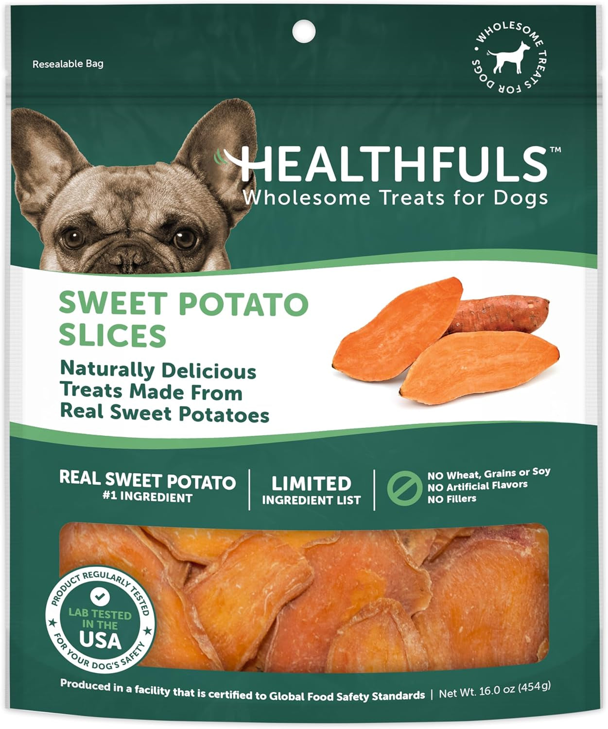 Sweet Potato Slices Dog Treats, 16Oz