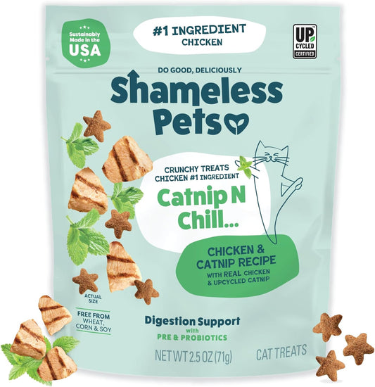 Digestive Health Catnip Chicken Crunchy Cat Treats