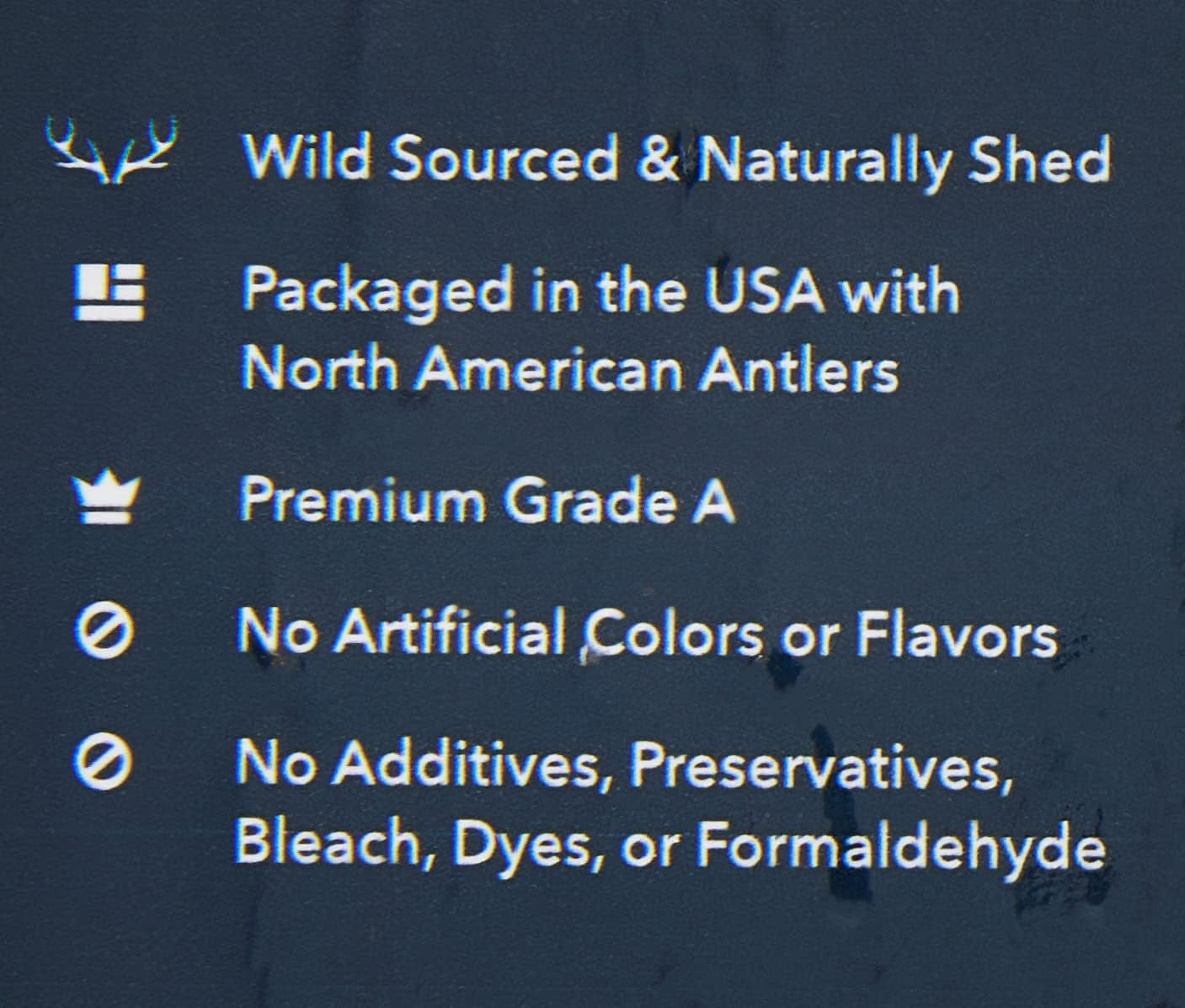 Amazon Brand -  Split Elk Antler, Naturally Shed, Long Lasting for Aggressive Chewers, X-Large (Best for Dogs over 45 Lbs)