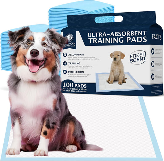 Scented Puppy Training Pads with Ultra Absorbent Quick Dry Gel – 22 X 22 Pee Pads for Dogs - Fresh Scented - Pack of 100