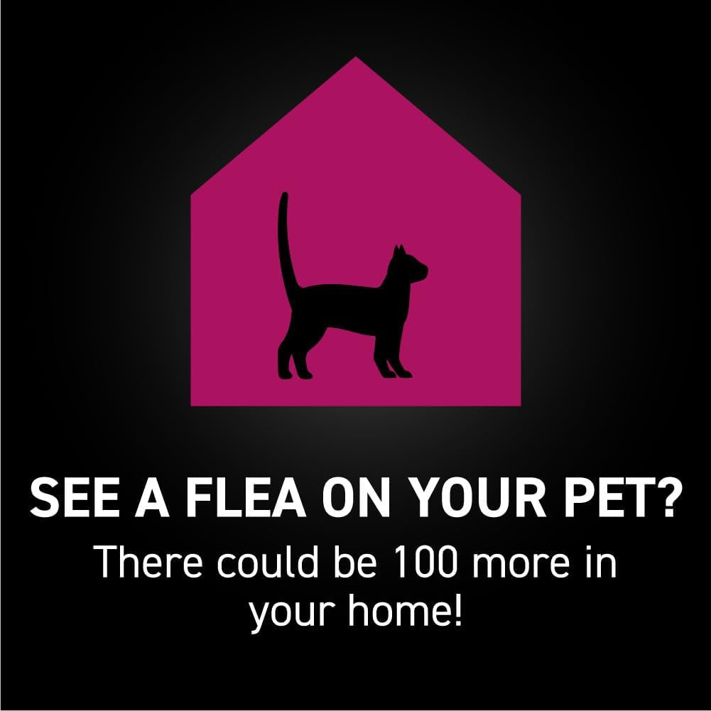 Flea and Tick Prevention for Cats, Repellent and Control, Fast Acting Waterproof Topical Drops, Flea Prevention for Cats over 3.5 Lbs, 3 Monthly Doses