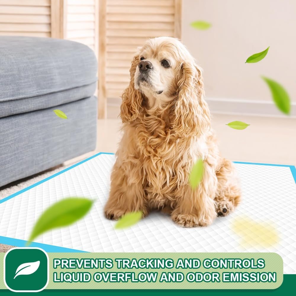 Puppy Pee Pads 22"X23"-100 Count | Dog Pee Training Pads Super Absorbent & Leak-Proof | Disposable Pet Piddle and Potty Pads for Puppies | Dogs | Doggie| Cats | Rabbits