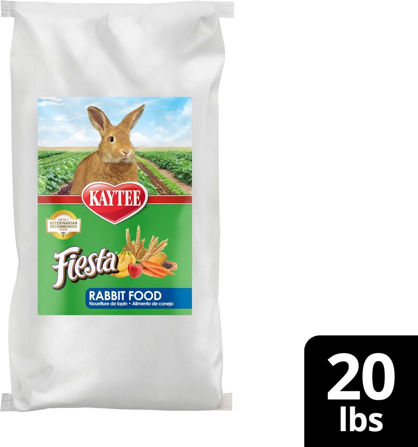 Fiesta Rabbit Food, Nutritious and Fun Blend, Supports Dental Health and Digestion, 20 Pounds