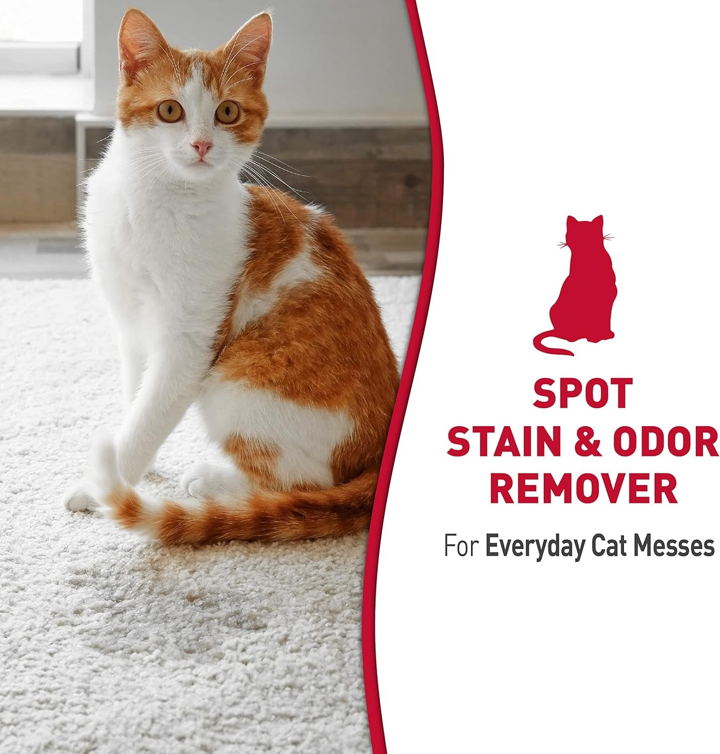 Stain and Odor Remover, Spot Stain and Pet Odor Eliminator, Enzymatic Formula, 32 Ounce Spray