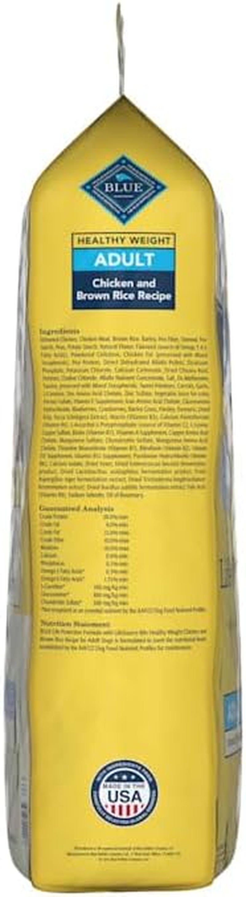 Life Protection Formula Healthy Weight Adult Dry Dog Food, Supports an Ideal Weight, Made with Natural Ingredients, Chicken & Brown Rice Recipe, 30-Lb Bag