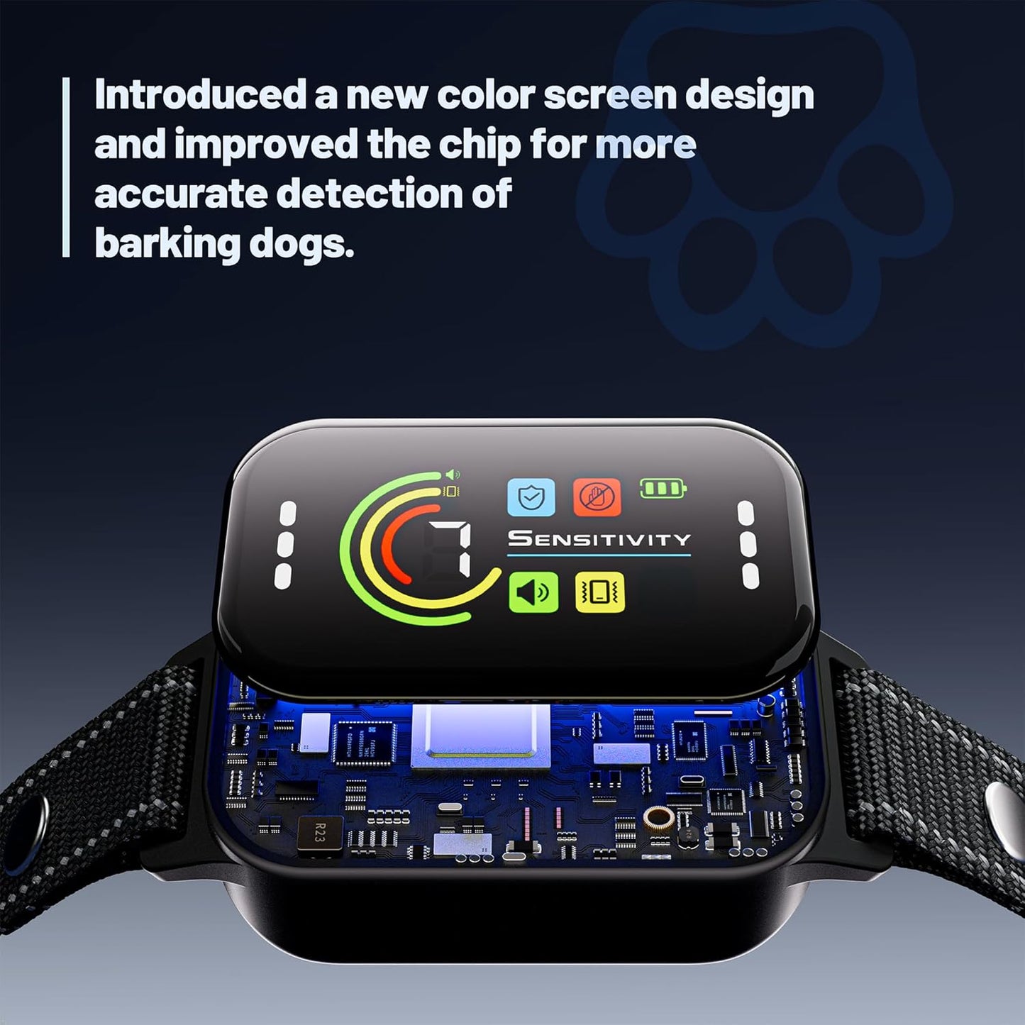 Dog Bark Collar 2 Pack, Bark Collar for Large Medium Small Dogs 8-120Lbs, AUTO Barking Collar, Bark Training Collar with 7-Level Sensitivity + 5 Safety Modes Humane Training System