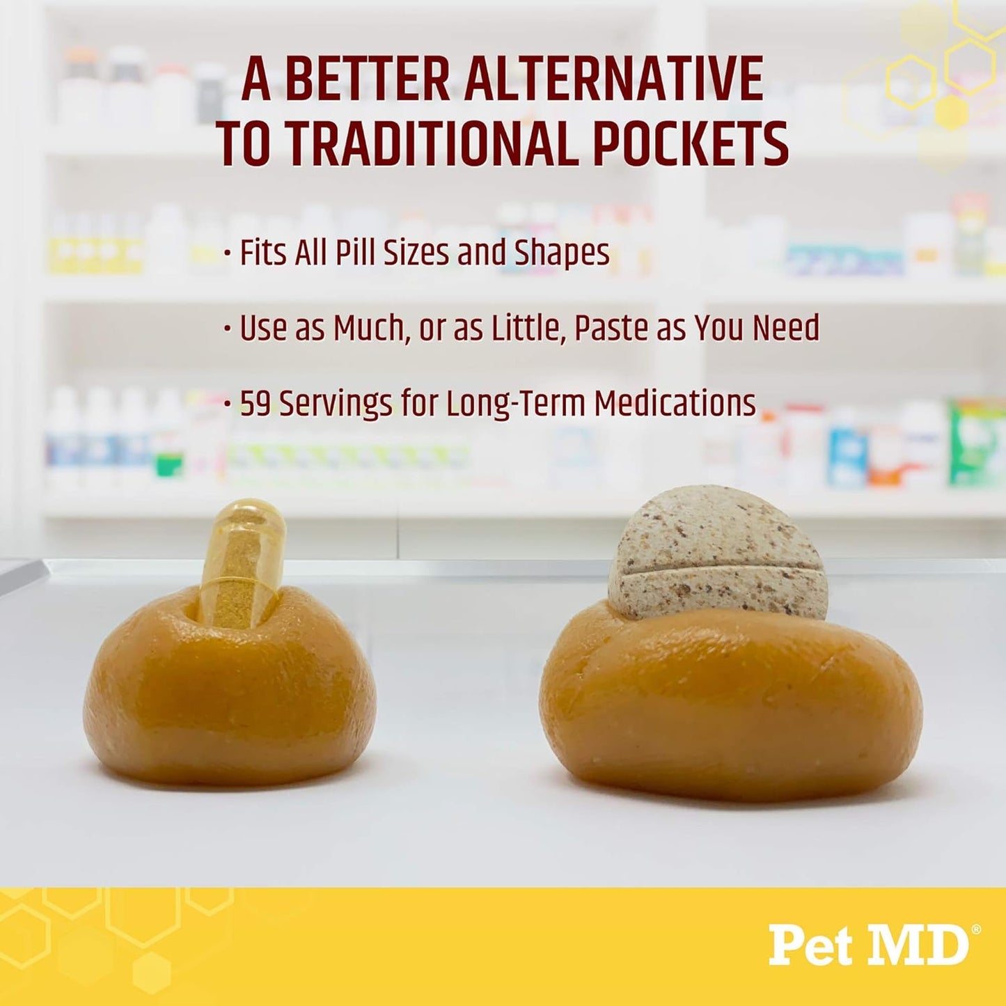 Wrap a Pill Cheese & Bacon Flavor Pill Paste for Dogs - Make a Pocket or Pouch to Hide Pills & Medication 4.2 Oz
