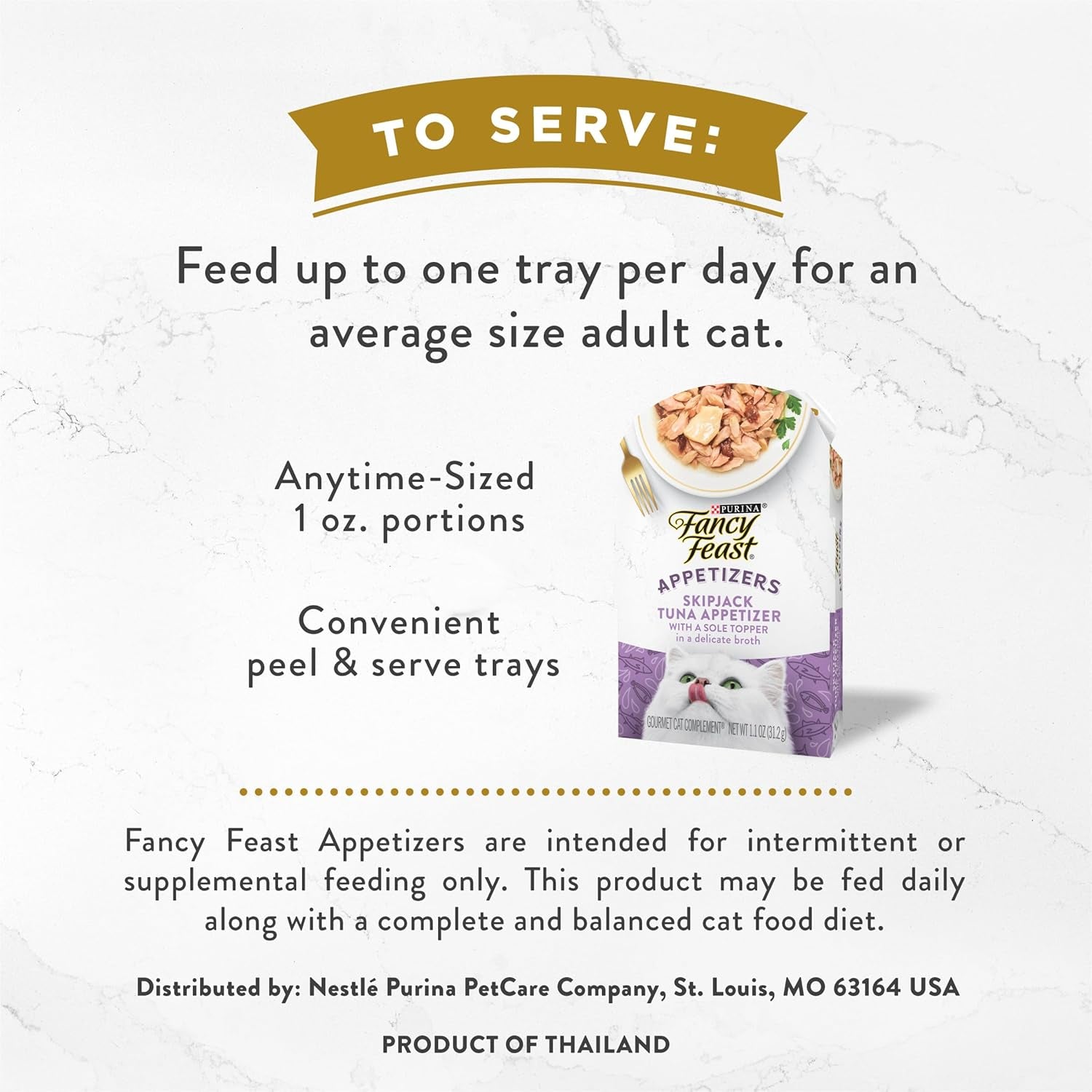 Purina  Appetizers Lickable Grain Free Wet Cat Food Topper Skipjack Tuna Appetizer with Sole - (Pack of 10) 1.1 Oz. Trays