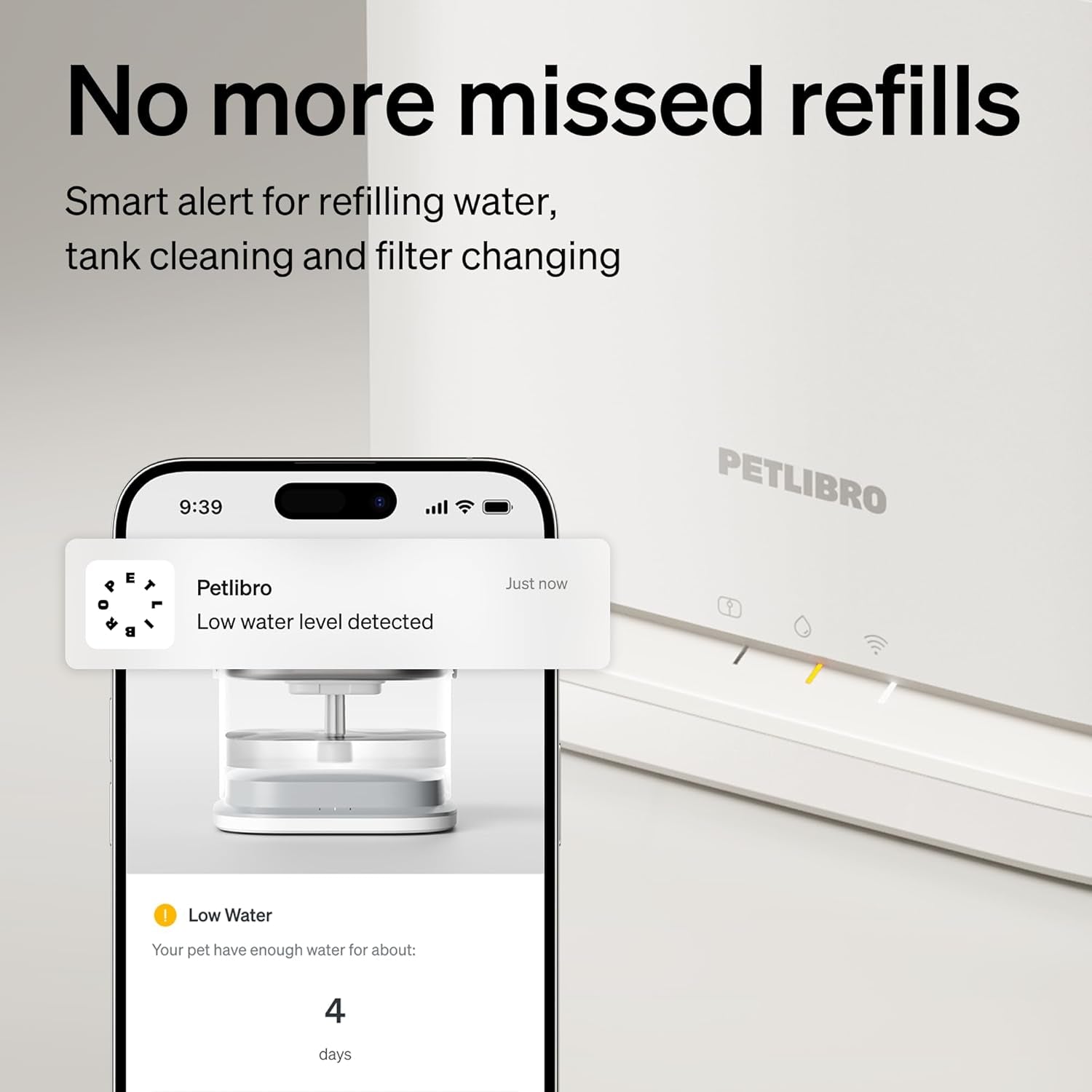 Upgrade Cat Water Fountain, Dockstream 2 Smart App Monitoring Pet Water Fountain for Cats Indoor, 3L/101Oz Cat Fountain Stainless Steel Tray for Drinking, 5G Wifi Auto Cat Water Dispenser Dog