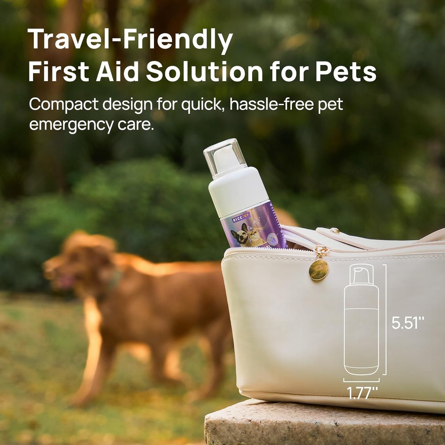 Dog Wound Care Hydro Gel, Heals Wounds, Soothes Inflammation, Prevents Infection, Treats Bites, Scratches & Skin Ulcers, Cat Wound Care Solution, Horses First Aid Kits, 3.4 Ounces