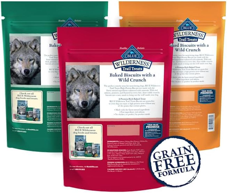 Wilderness Variety Pack Dog Treats Made with Natural Ingredients Duck Turkey & Salmon
