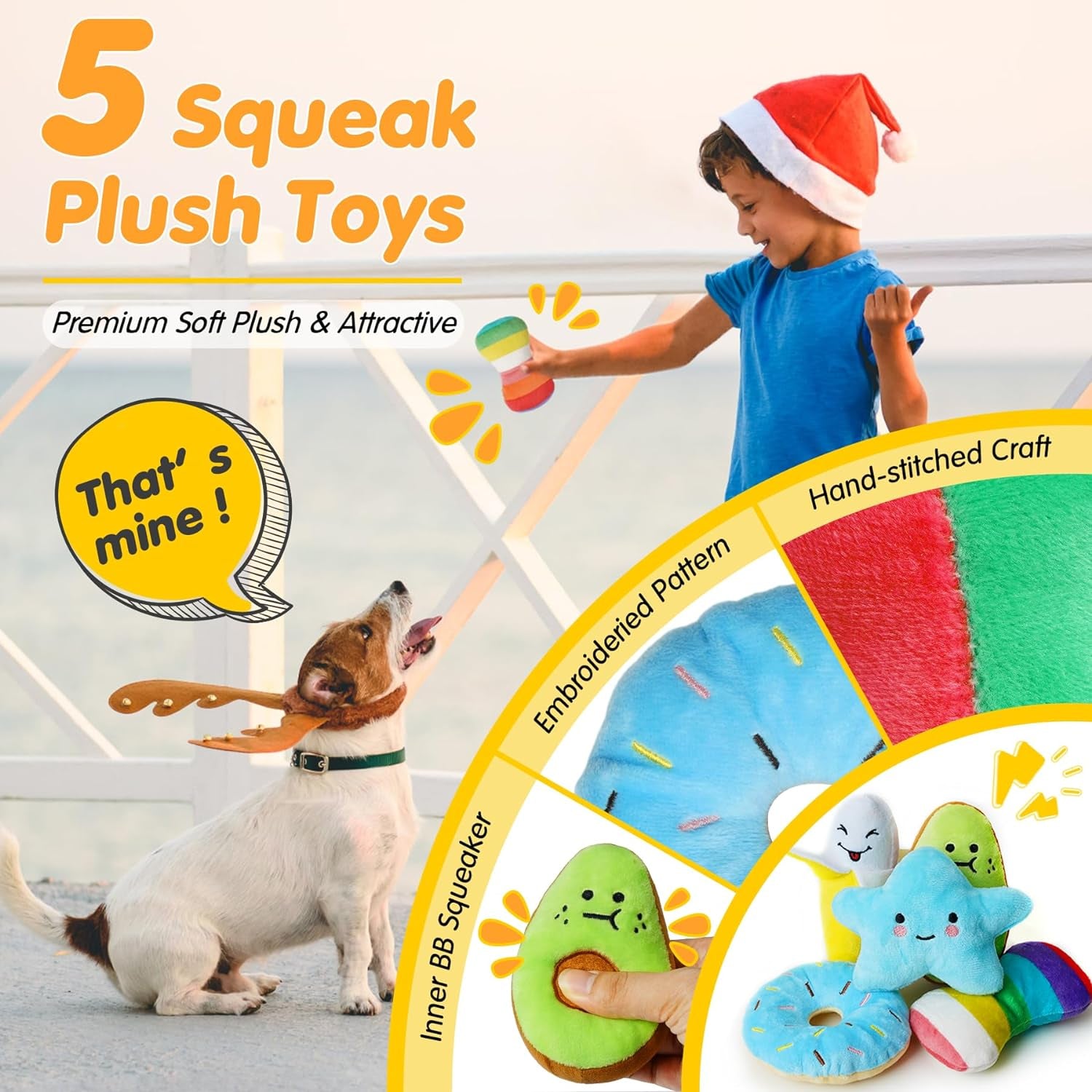 25 Pack Luxury Dog Chew Toys for Puppy, Dog Toys with Ropes, Treat Ball and Squeaky Puppy Toys for Teething Small Dogs