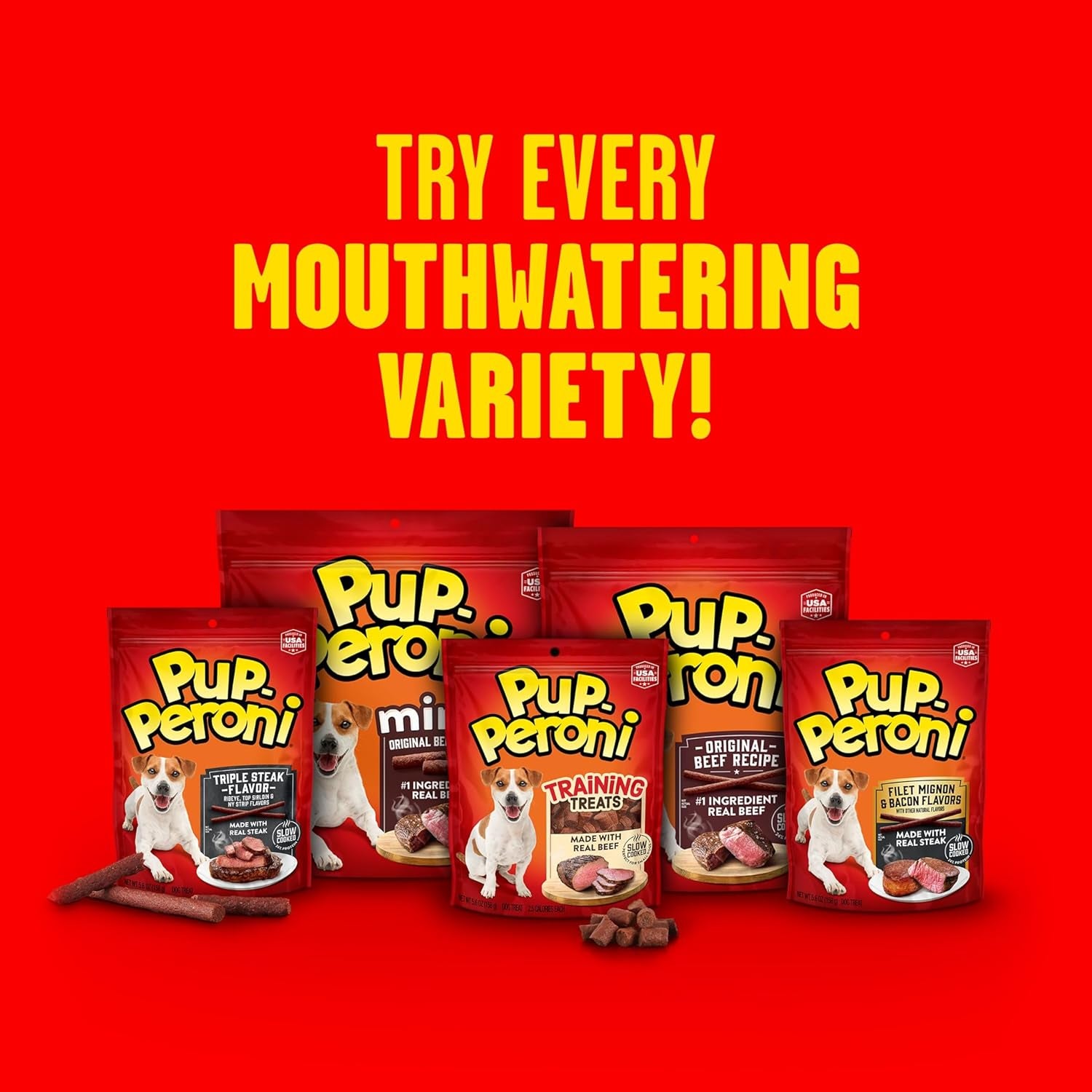 Dog Treats, Original Beef Flavor, 22.5 Ounce, Made with Real Beef