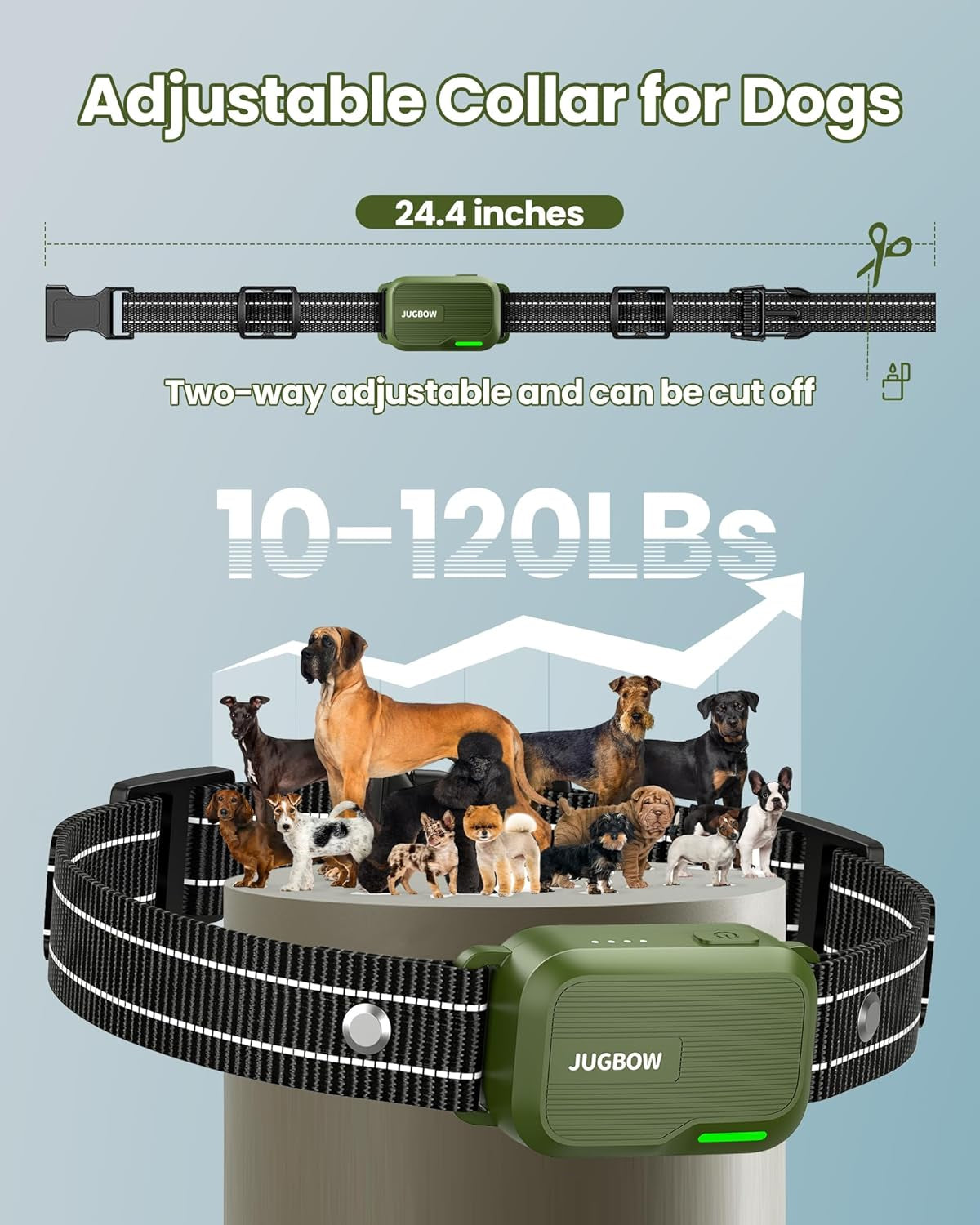 Dog Shock Collar 2 Dogs (10-120Lbs) - 4200FT Dog Training Collar with Remote IPX7 Waterproof Electric Collar with 4 Training Modes, Security Lock, Rechargeable E-Collar for All Breeds, Sizes