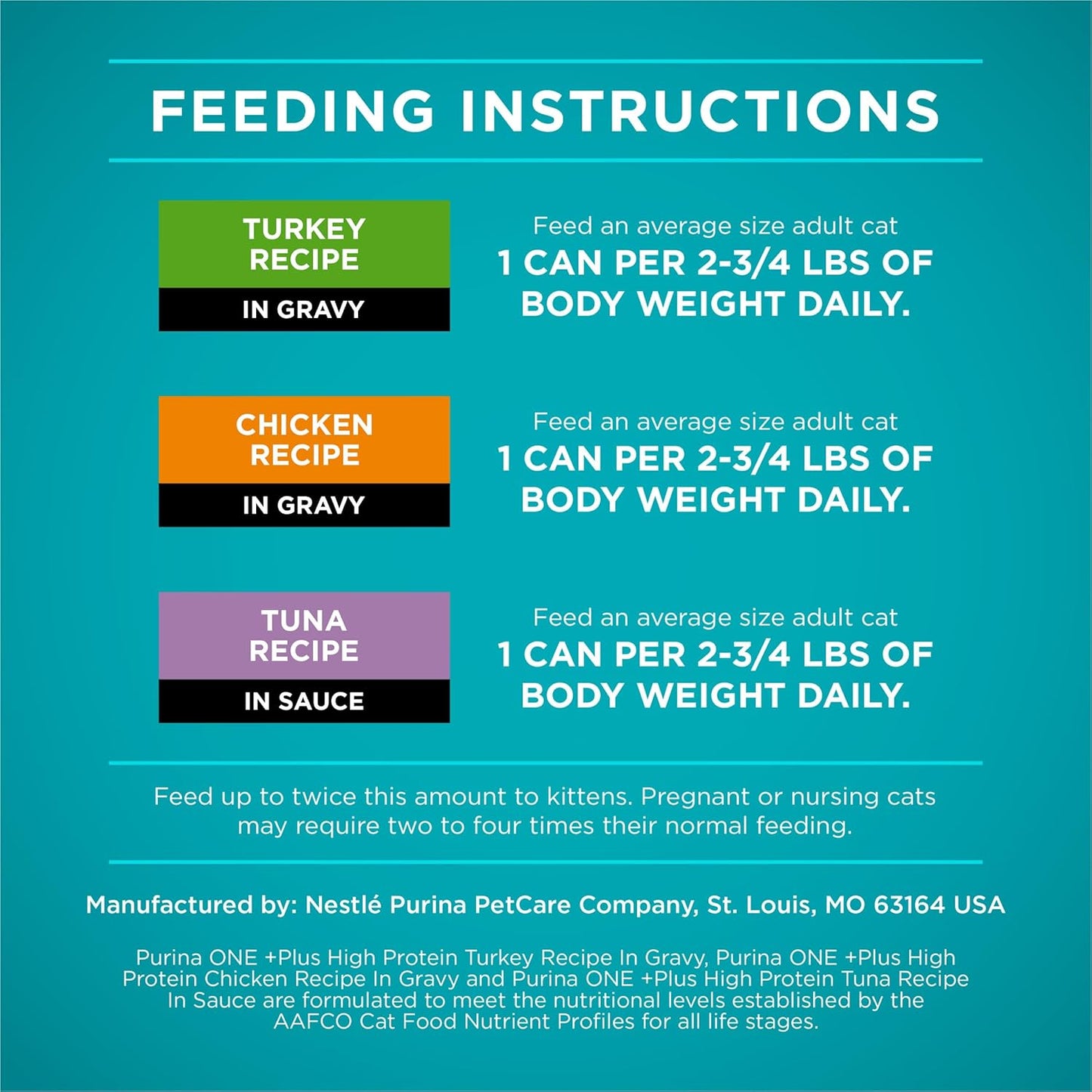 Natural, High Protein Cat Food Variety Pack, Turkey, Chicken and Tuna Recipes - (2 Packs of 12) 3 Oz. Cans