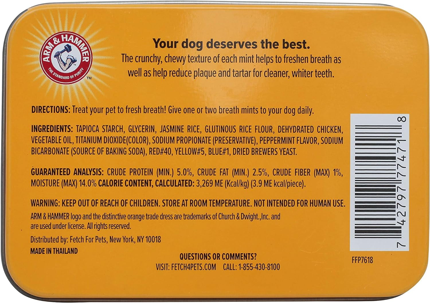 for Pets Dental Mints for Dogs, Fresh Breath | Get Fresh Doggie Breath without Brushing, Way to Fresher Dog Breath | Chicken Flavor, 40 Count (Packaging May Vary)