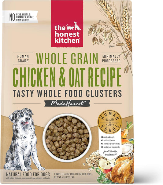 Whole Food Clusters Whole Grain Chicken & Oat Dry Dog Food, 5 Lb Bag