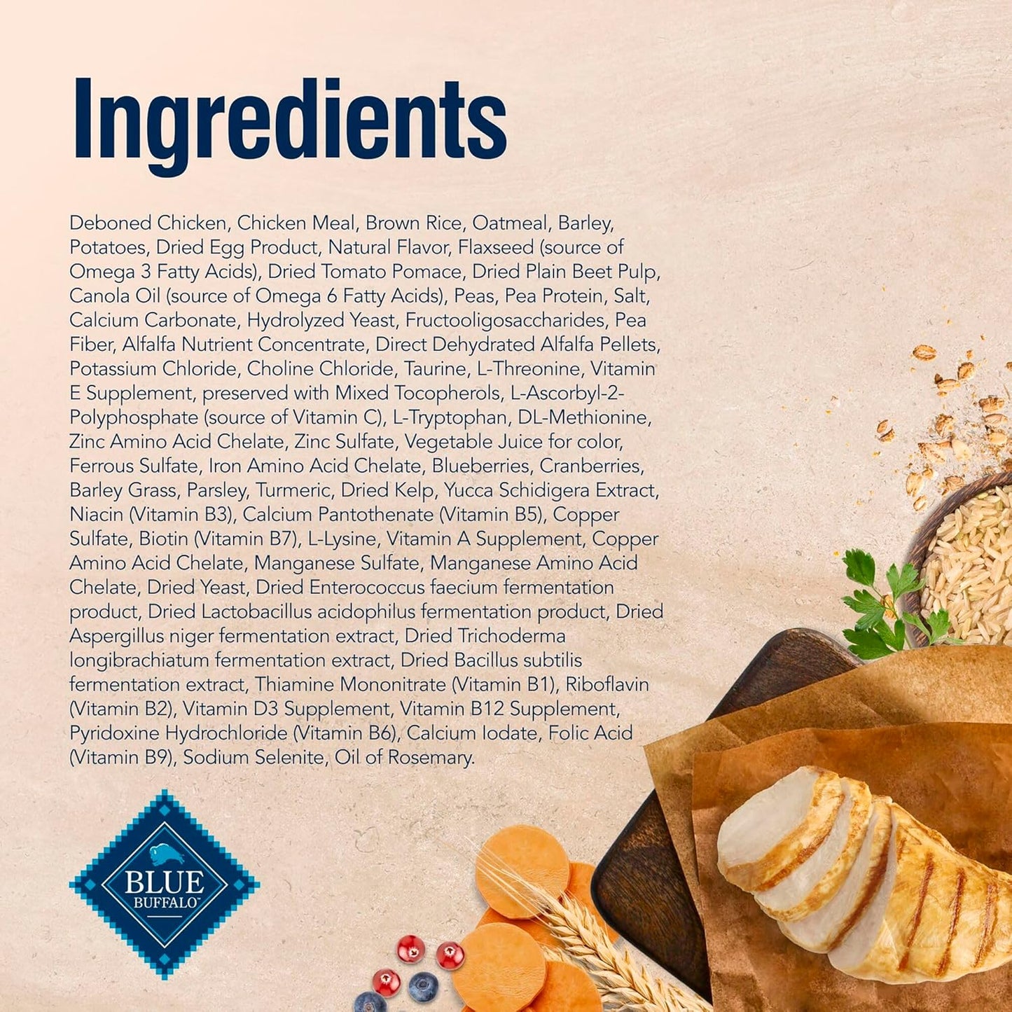 True Solutions Digestive Care Natural Dry Dog Food for Adult Dogs, Chicken, 24-Lb. Bag