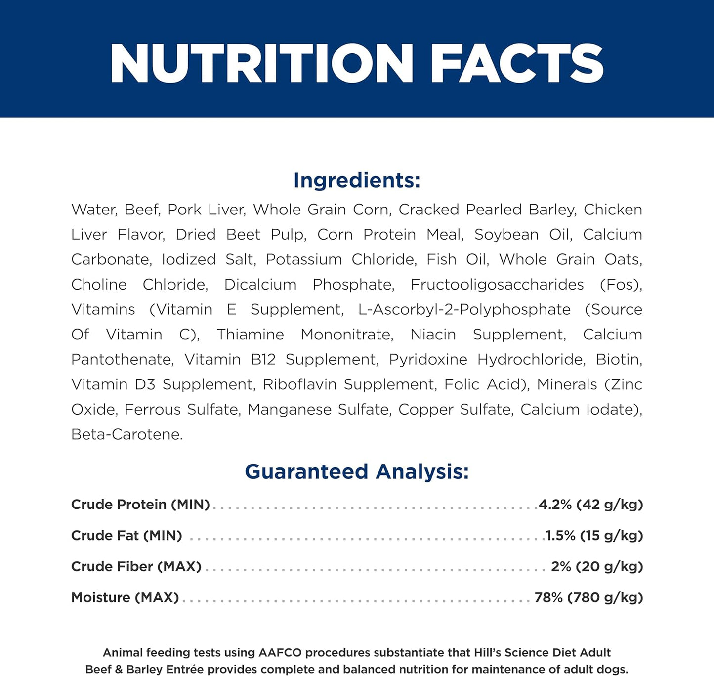 Adult 1-6, Adult 1-6 Premium Nutrition, Wet Dog Food, Beef & Barley Loaf, 13 Oz Can, Case of 12